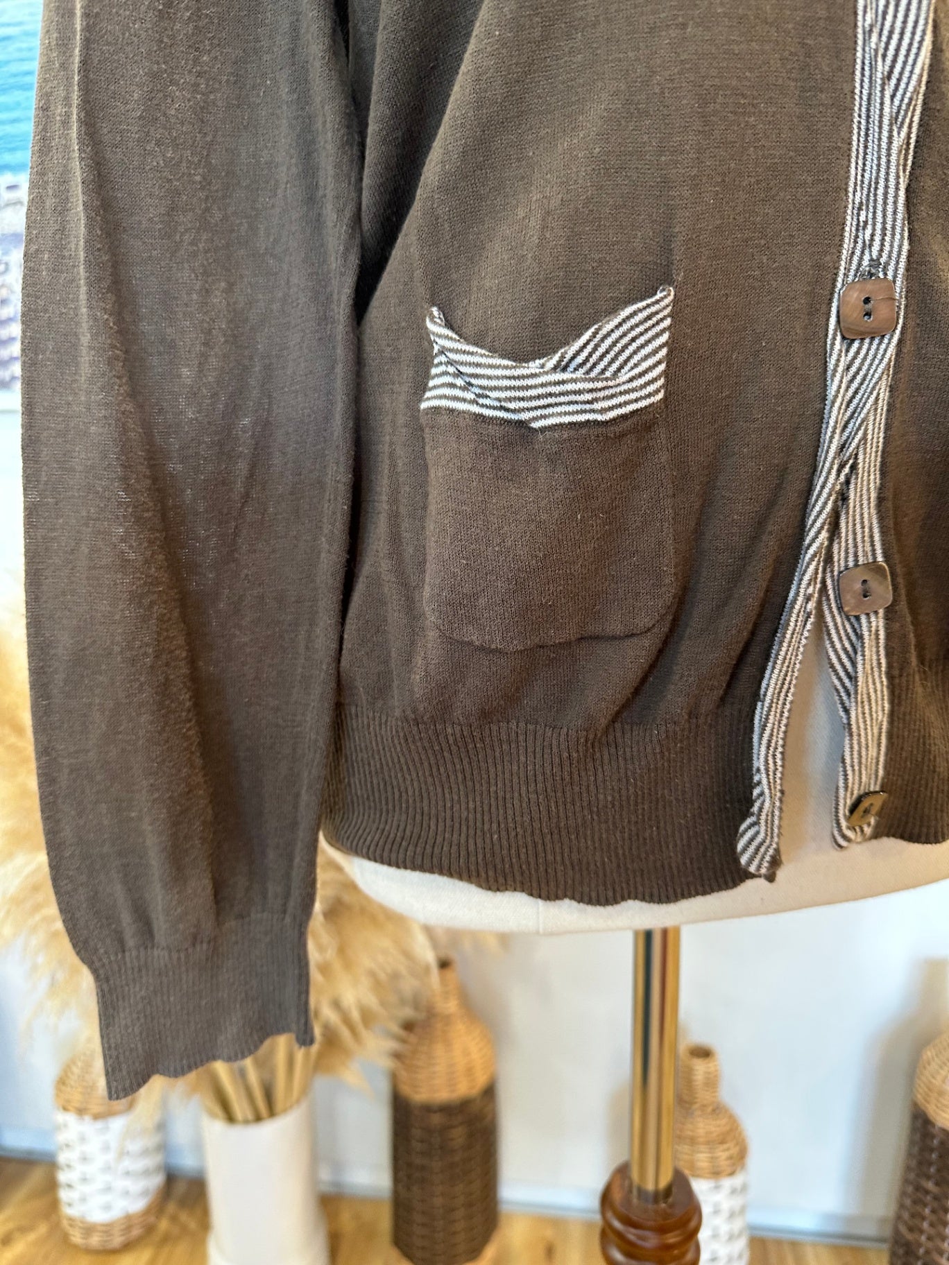 [SALE] Scope Cardigan - Size 10 - Brown