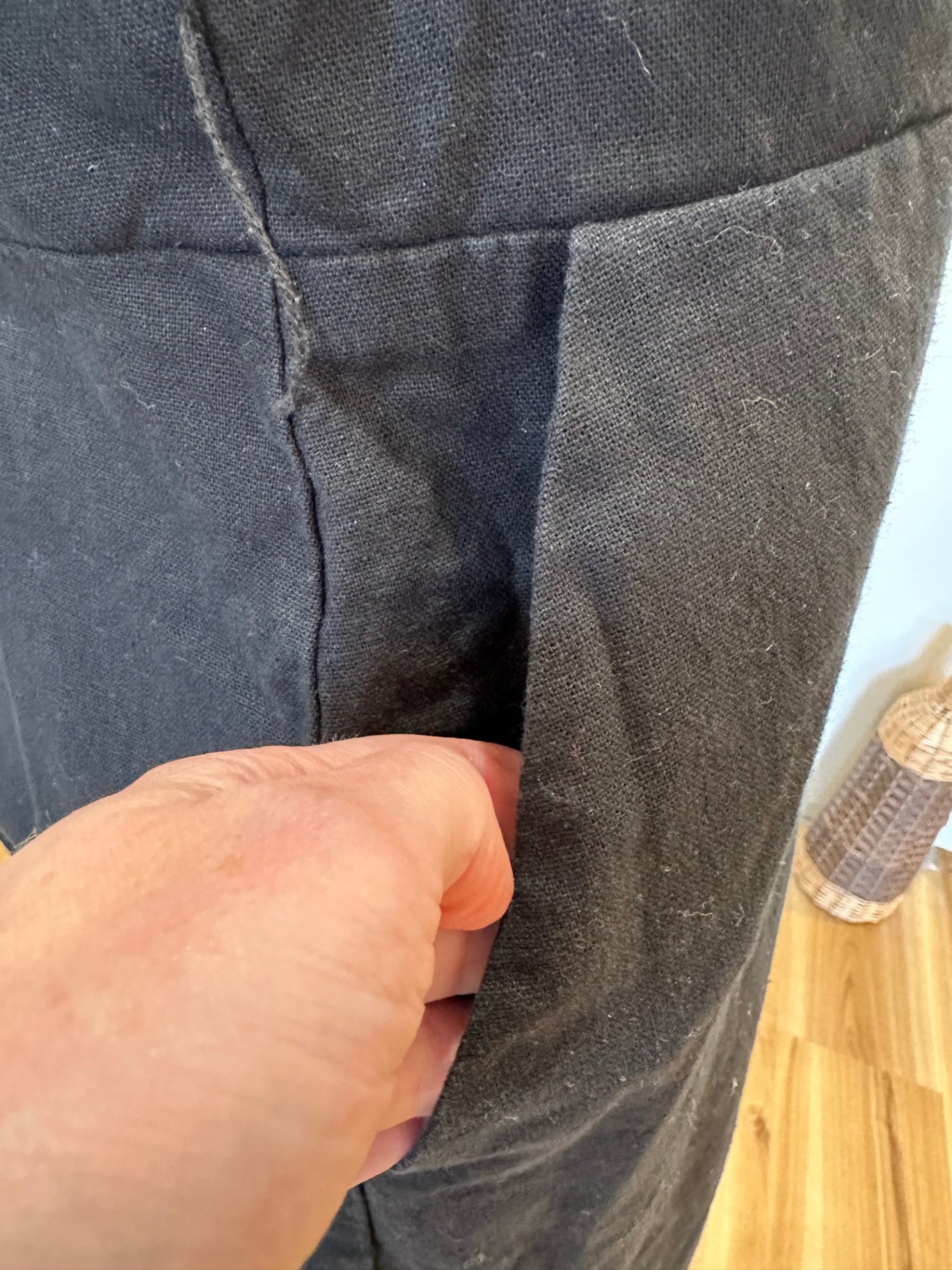 [SALE] Princess Highway Dress - Size 16 - Black -  Linen / Cotton Blend