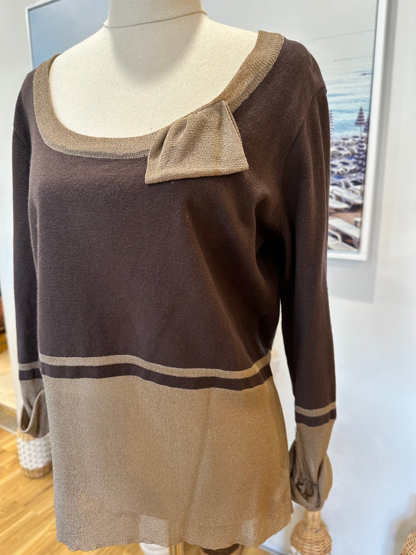 [SALE] Aliza - Jumper - Size 14 - Brown and beige