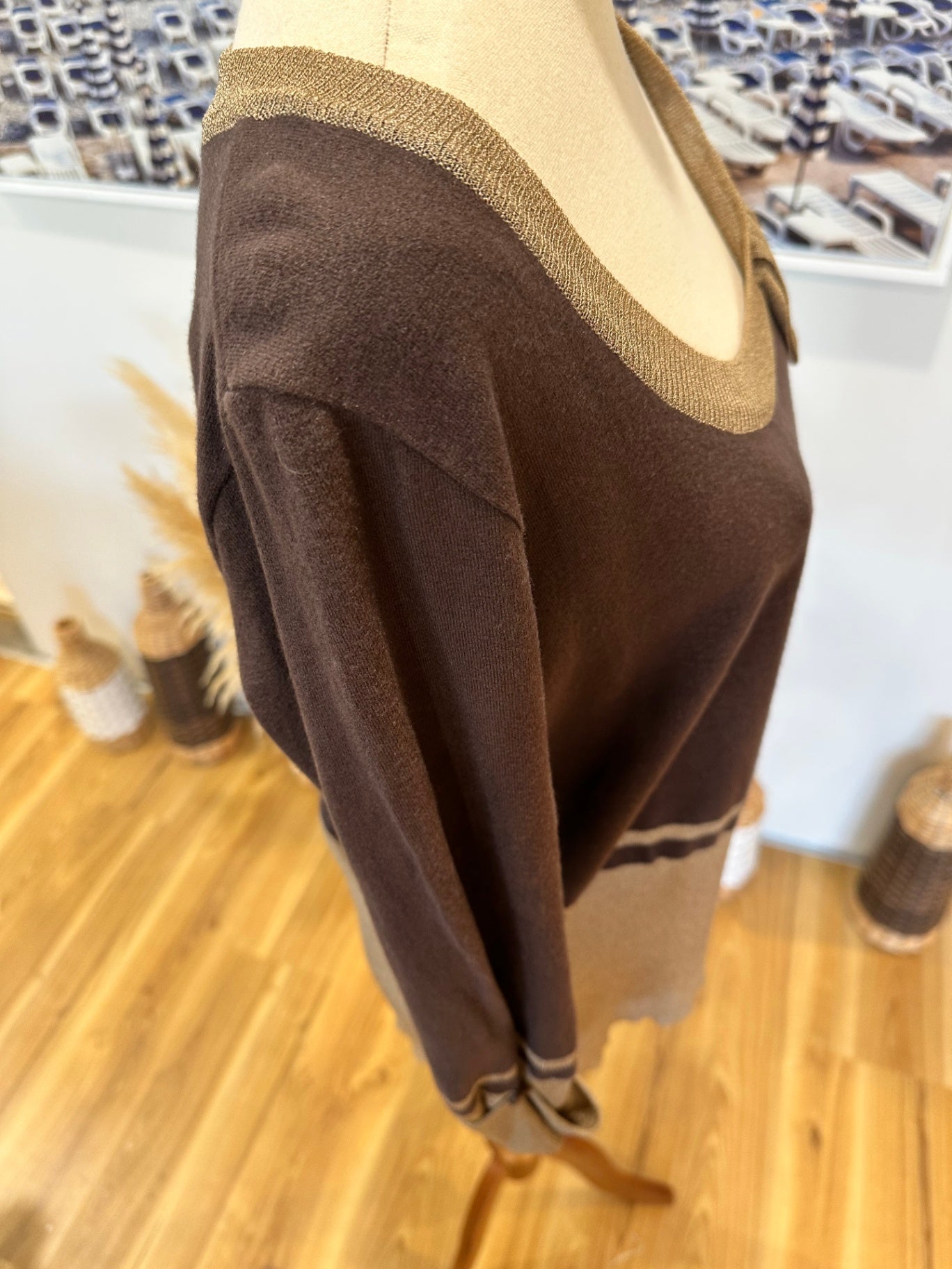 [SALE] Aliza - Jumper - Size 14 - Brown and beige