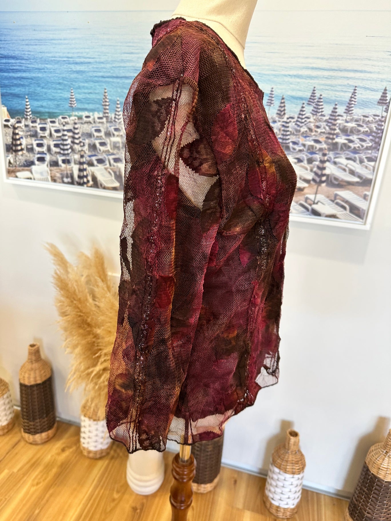 [SALE] Stitches Australia Blouse - Size 10 - Burgundy