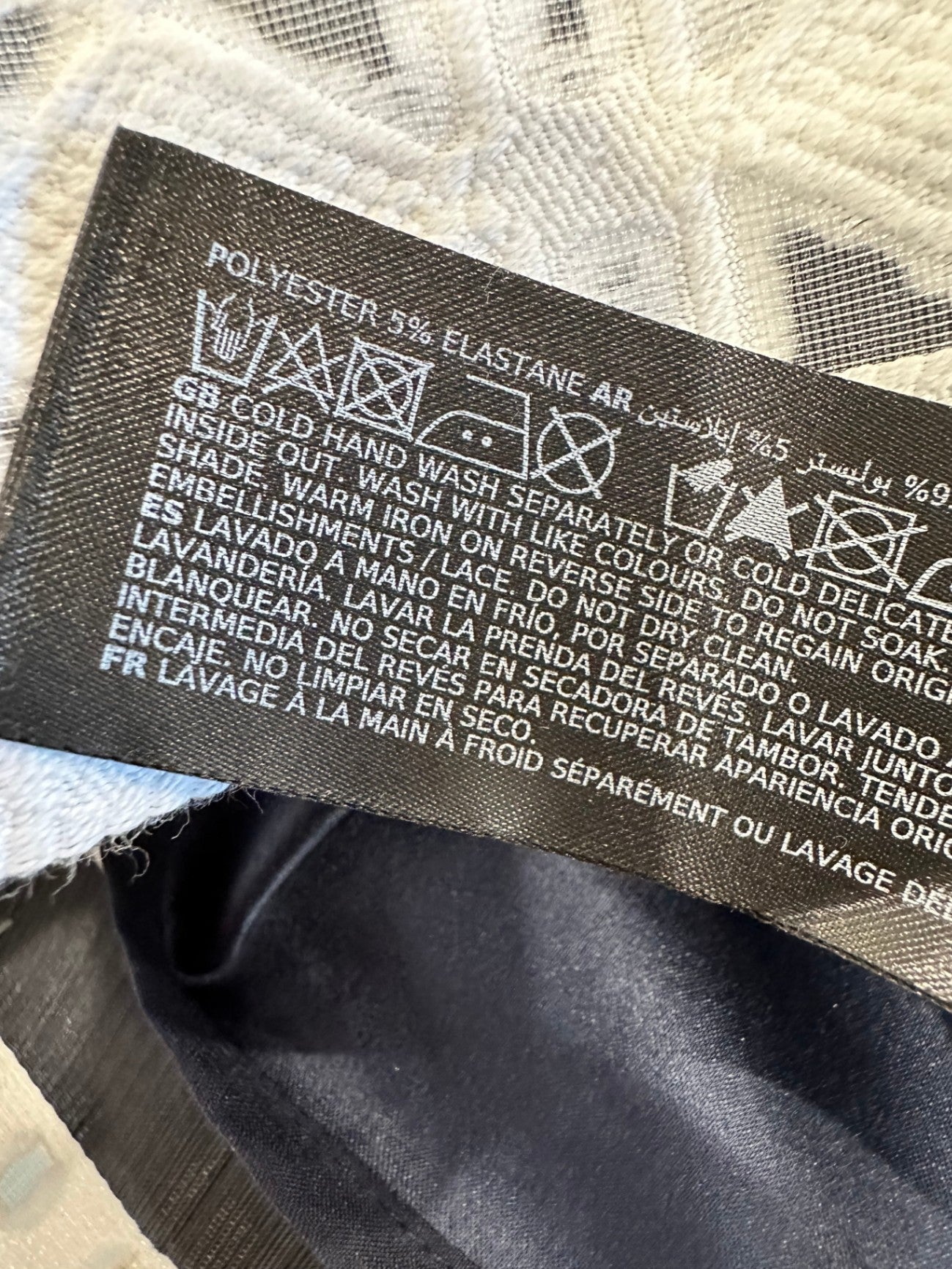 [SALE] Forever New - Off-shoulder Dress - Size 14 - Black + White Stripes