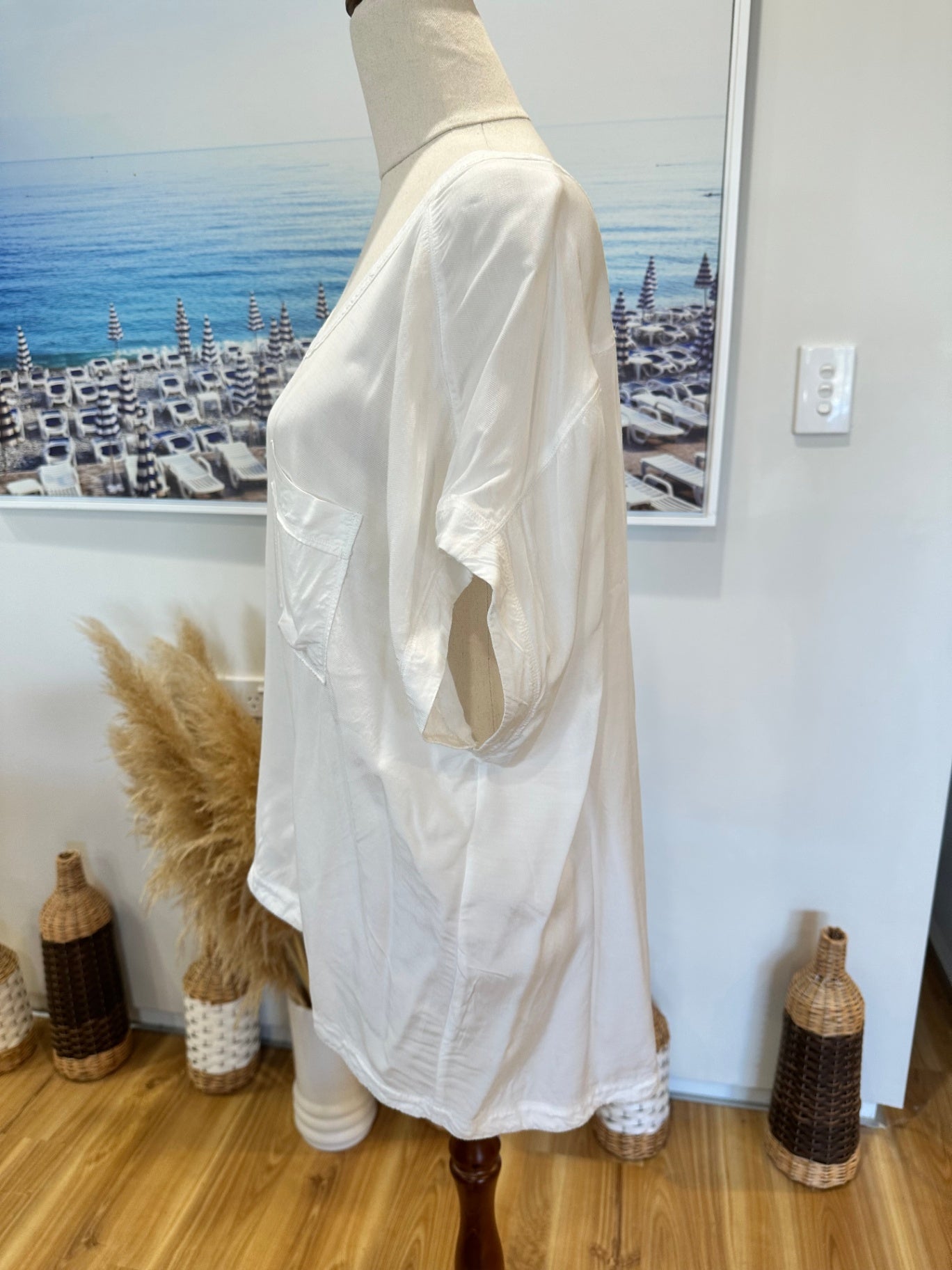 [SALE] Country Road - Blouse - Extra Large - White / Cream