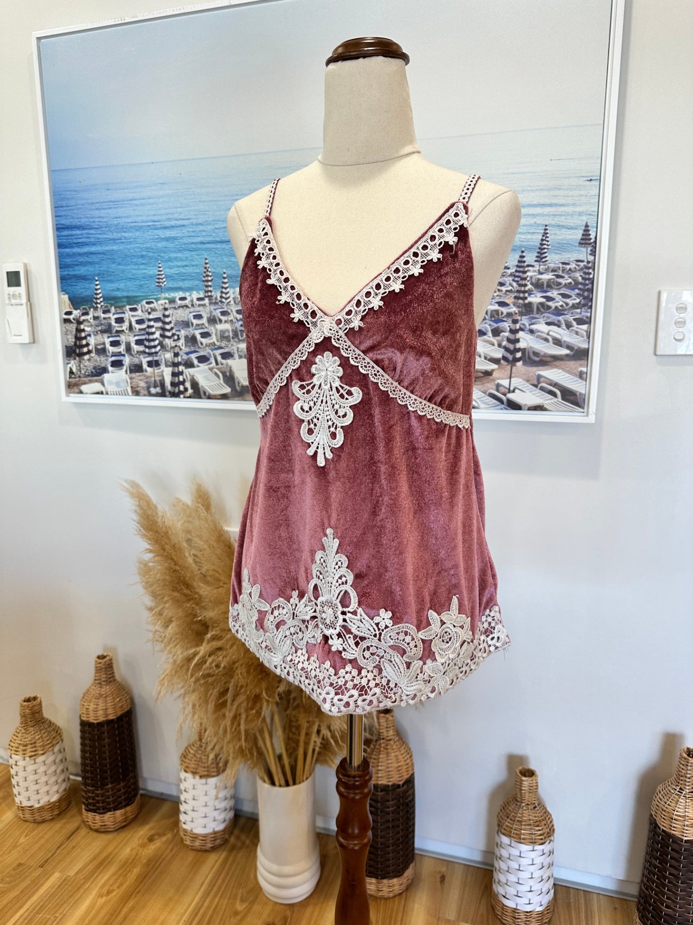 Pagani - Velvet Singlet - Size 12 - Pink