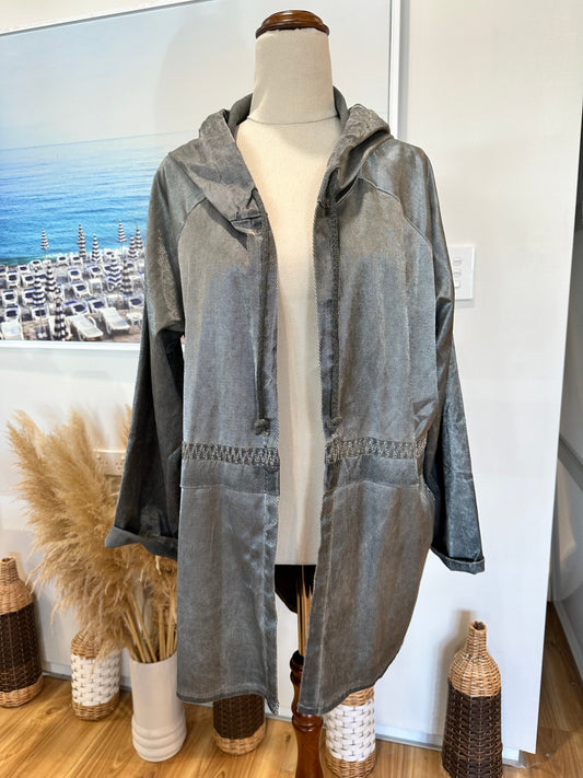 [SALE] Mirra Mirra - Silver Blazer / Jacket - Medium / Large