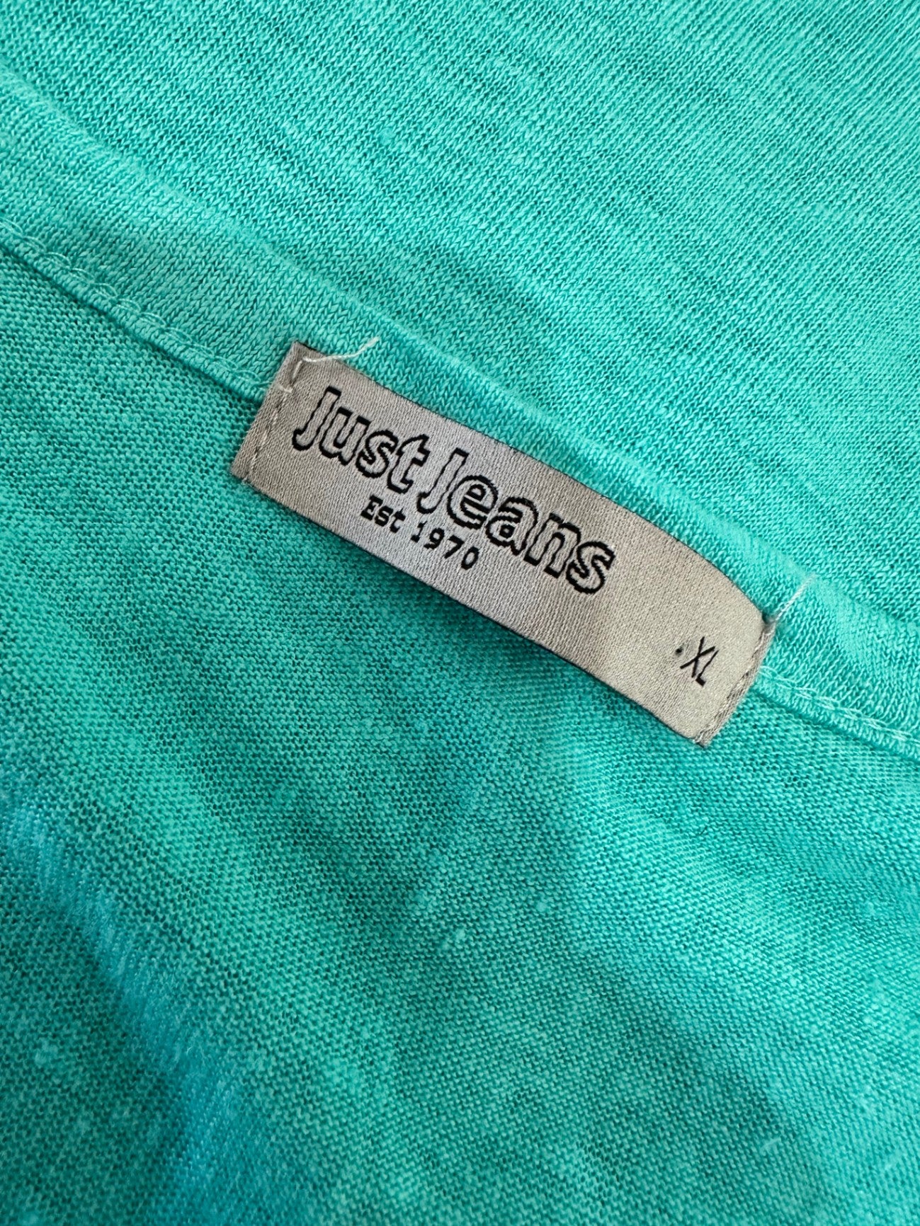 [SALE] Just Jeans - Linen T-Shirt - Extra Large - Turquoise