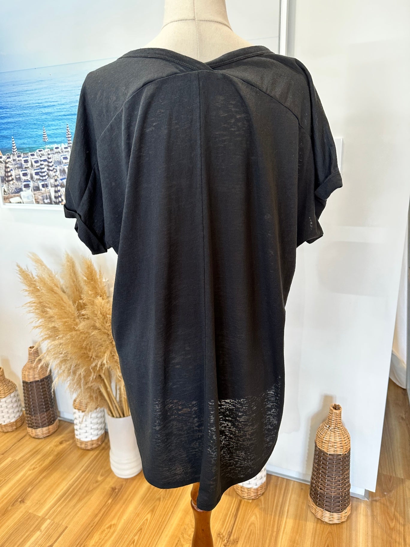 [SALE] Decjuba - Top - Nevada print - Size Large - Black