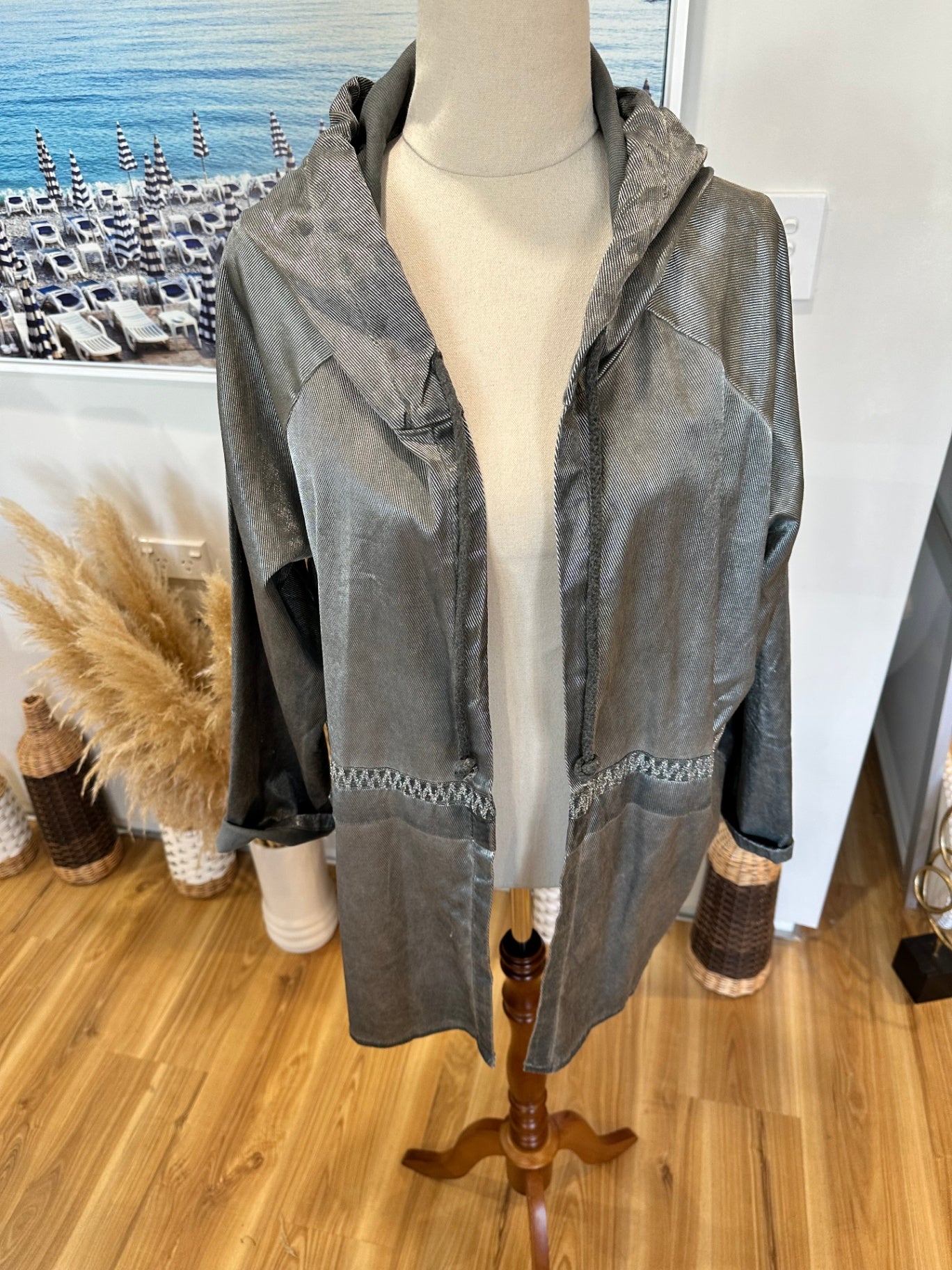 [SALE] Mirra Mirra - Silver Blazer / Jacket - Medium / Large