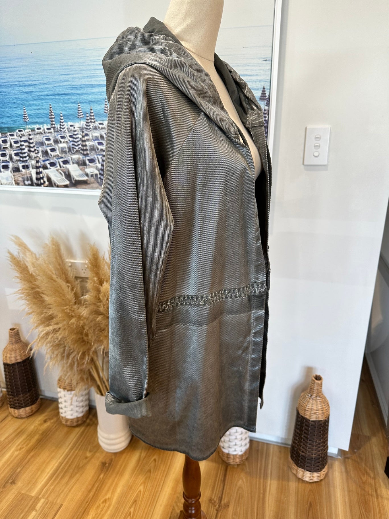 [SALE] Mirra Mirra - Silver Blazer / Jacket - Medium / Large