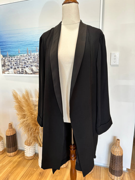 [SALE] Glassons - Waterfall Blazer / Jacket - Size 16 - Black