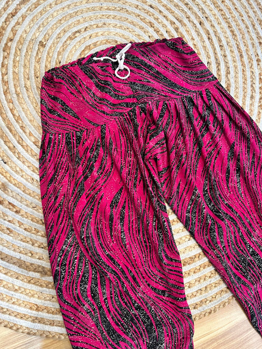 [SALE] Harem Pants - Large - Pink and black