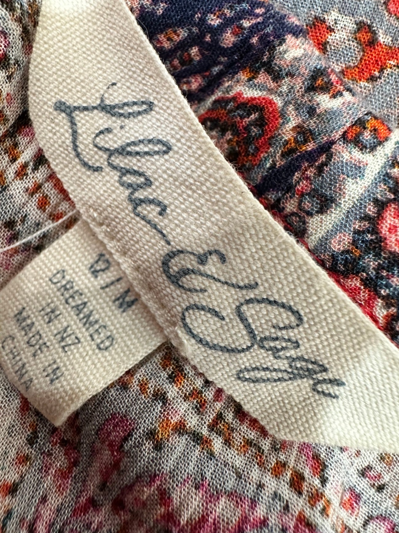 [SALE] Lilac & Sage - Bohemian Dress - Medium Red, Orange, Black, White