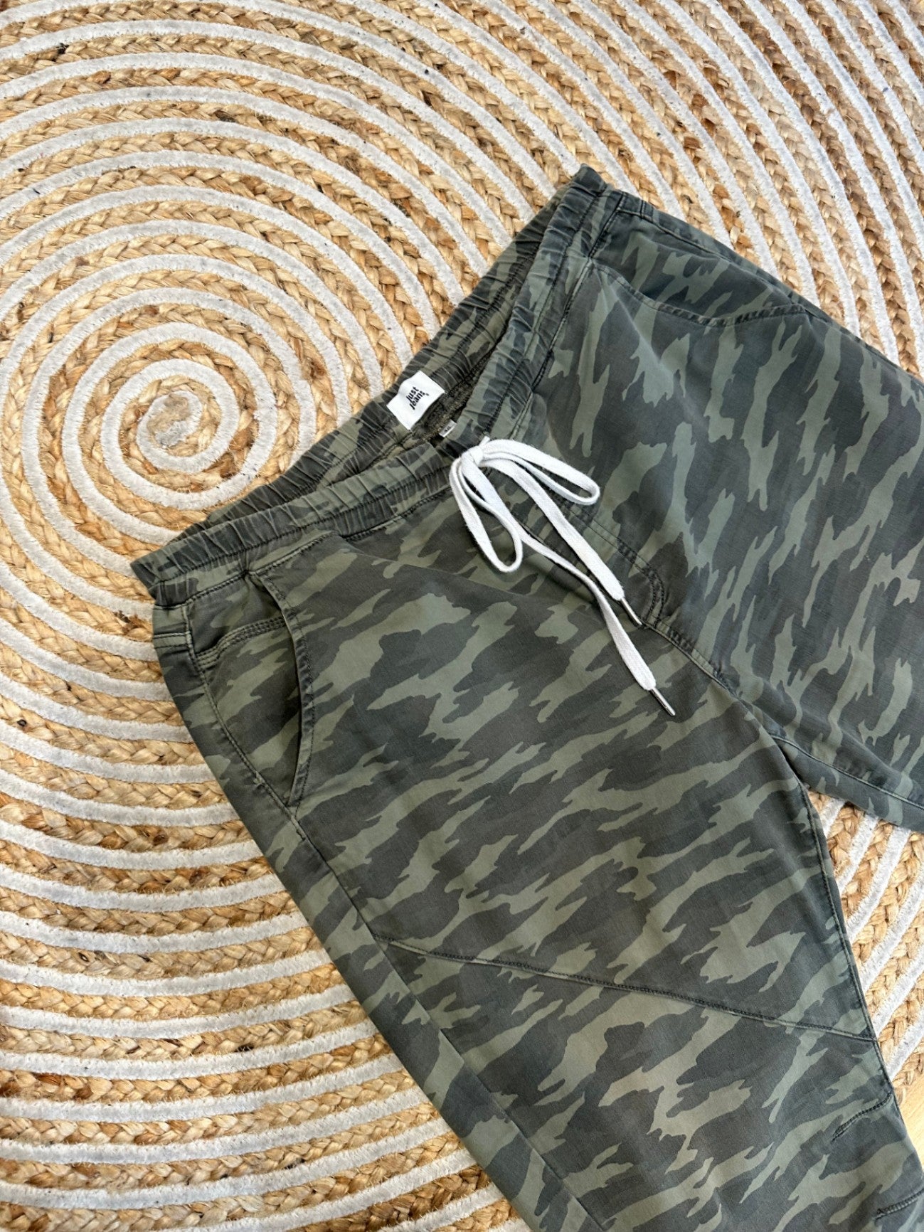 [SALE] Just Jeans - Drawstring Pants - Size 16 - Green camouflage