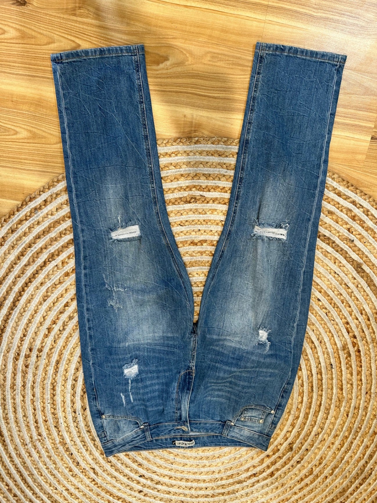 [SALE] Wakee - Distressed / Ripped Jeans - Size 16 - Blue