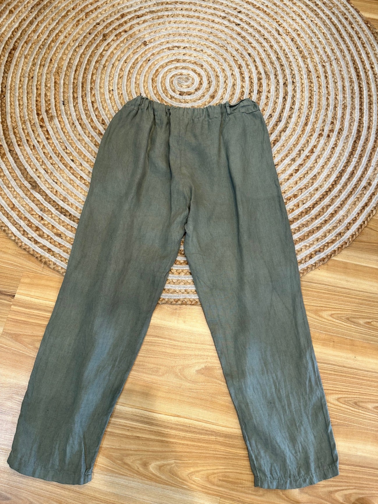 [SALE] The Italian Cartel - Linen Pants - Large / Extra Large - Green