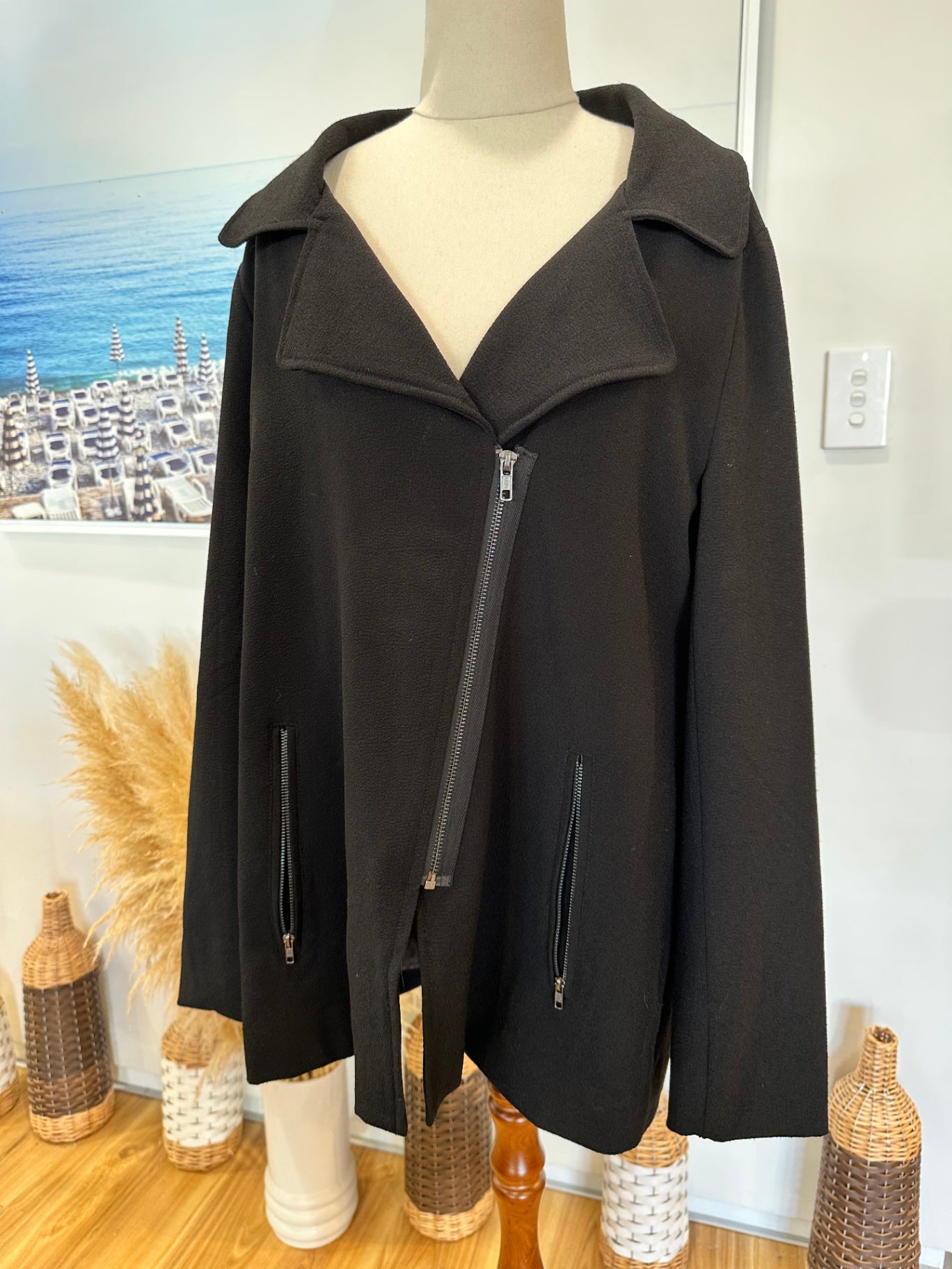 [SALE] Glassons - Biker Jacket - Size 16 - Black