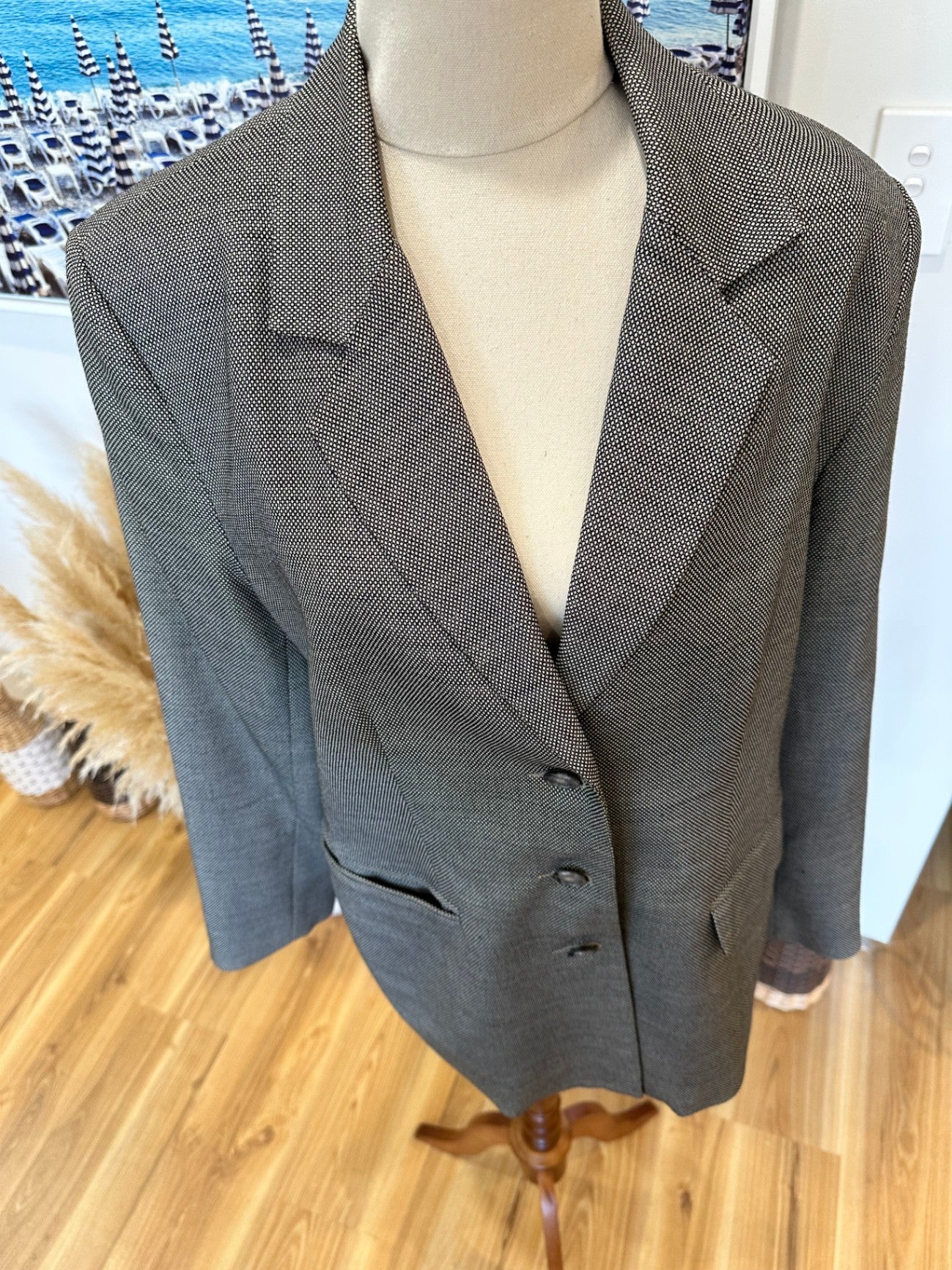 [SALE] Charade - Boxy Blazer - Size 12 - Grey