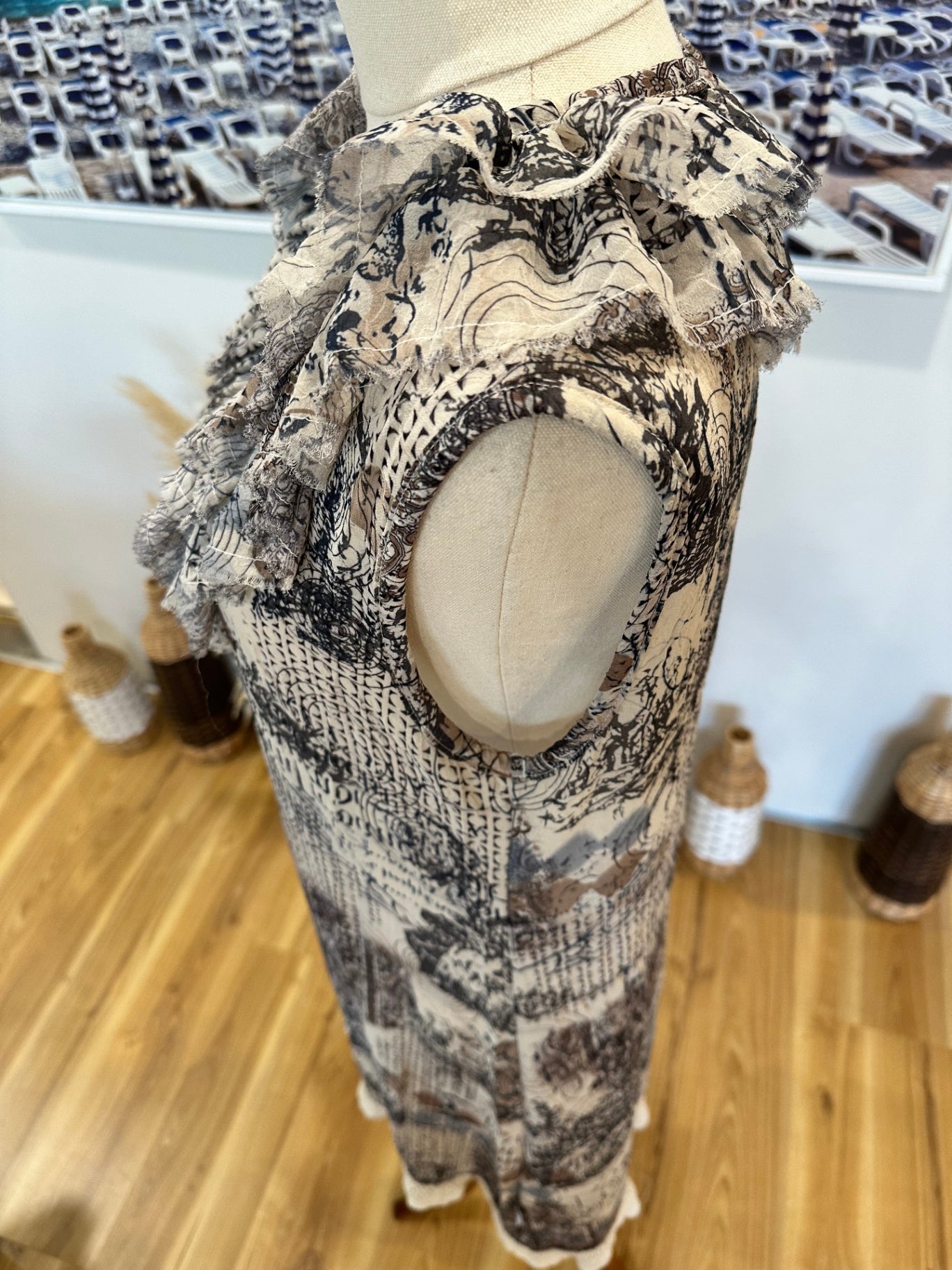 Art Style by Rebecca Herring Dress 14 Beige and black