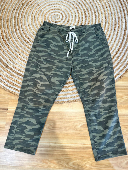 [SALE] Just Jeans - Drawstring Pants - Size 16 - Green camouflage