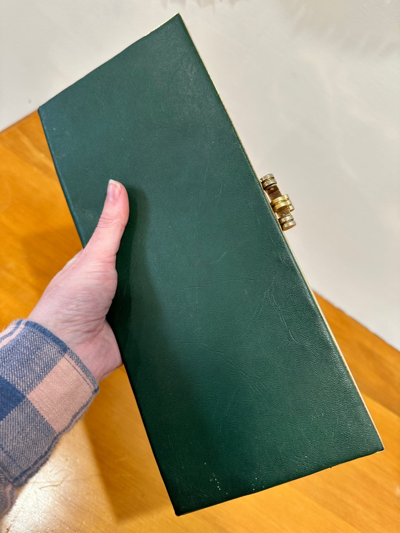 [SALE] Vintage - Long Oblong - Green Clutch Purse