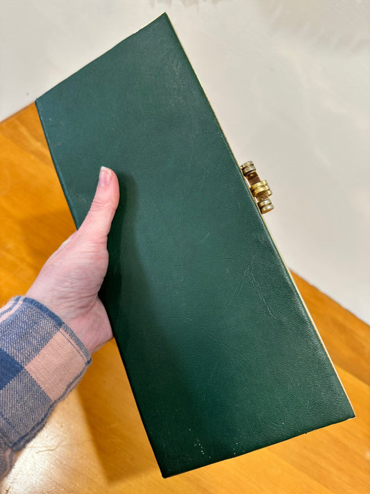 [SALE] Vintage - Long Oblong - Green Clutch Purse