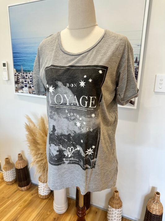 [SALE] Scotch & Soda - Grey T-Shirt - Bon Voyage - Extra Small / Small Gray