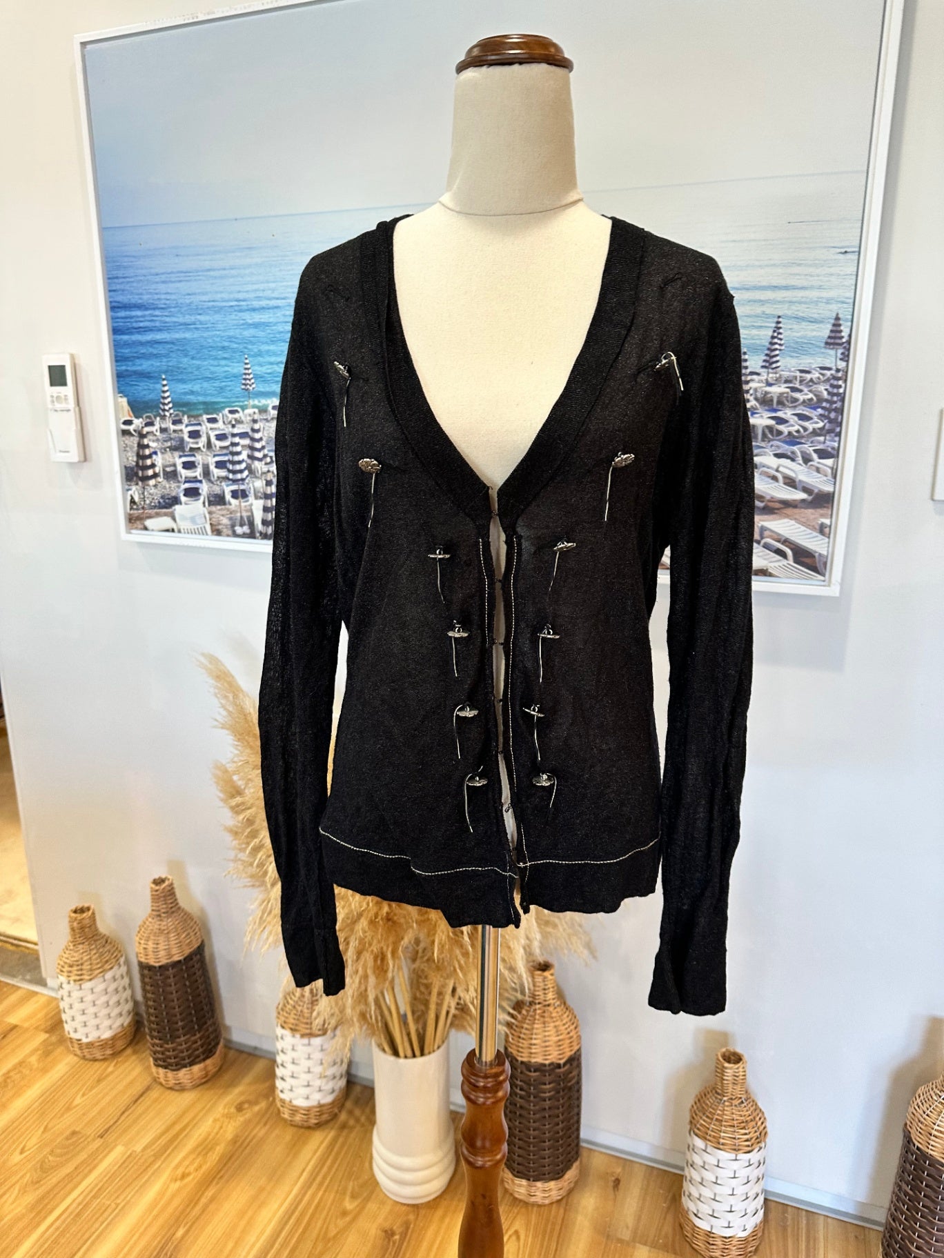 [SALE] Marilyn Seyb - Cardigan - Size 12 - Black