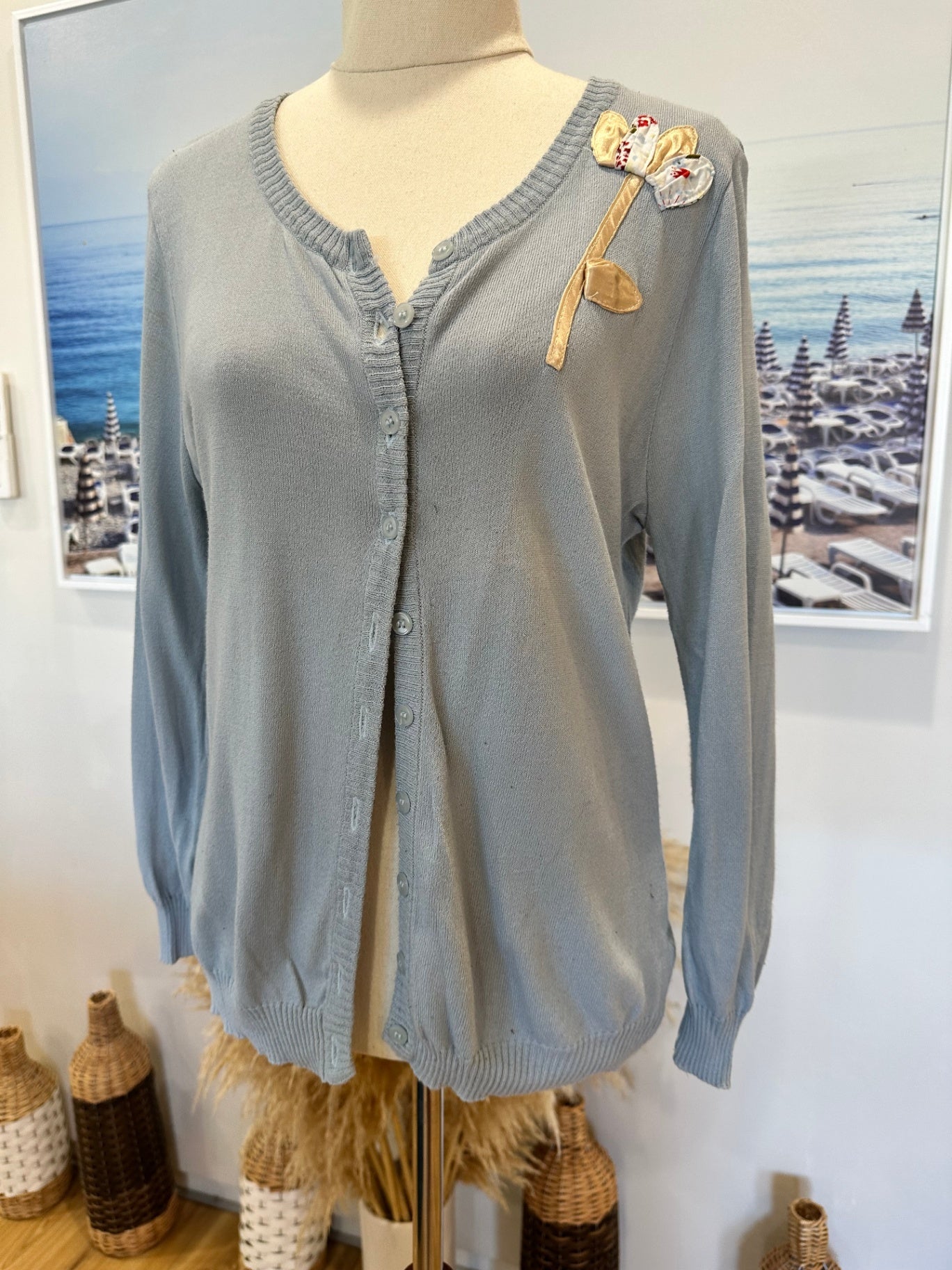 [SALE] Sabatini Cardigan - Large - Light Blue