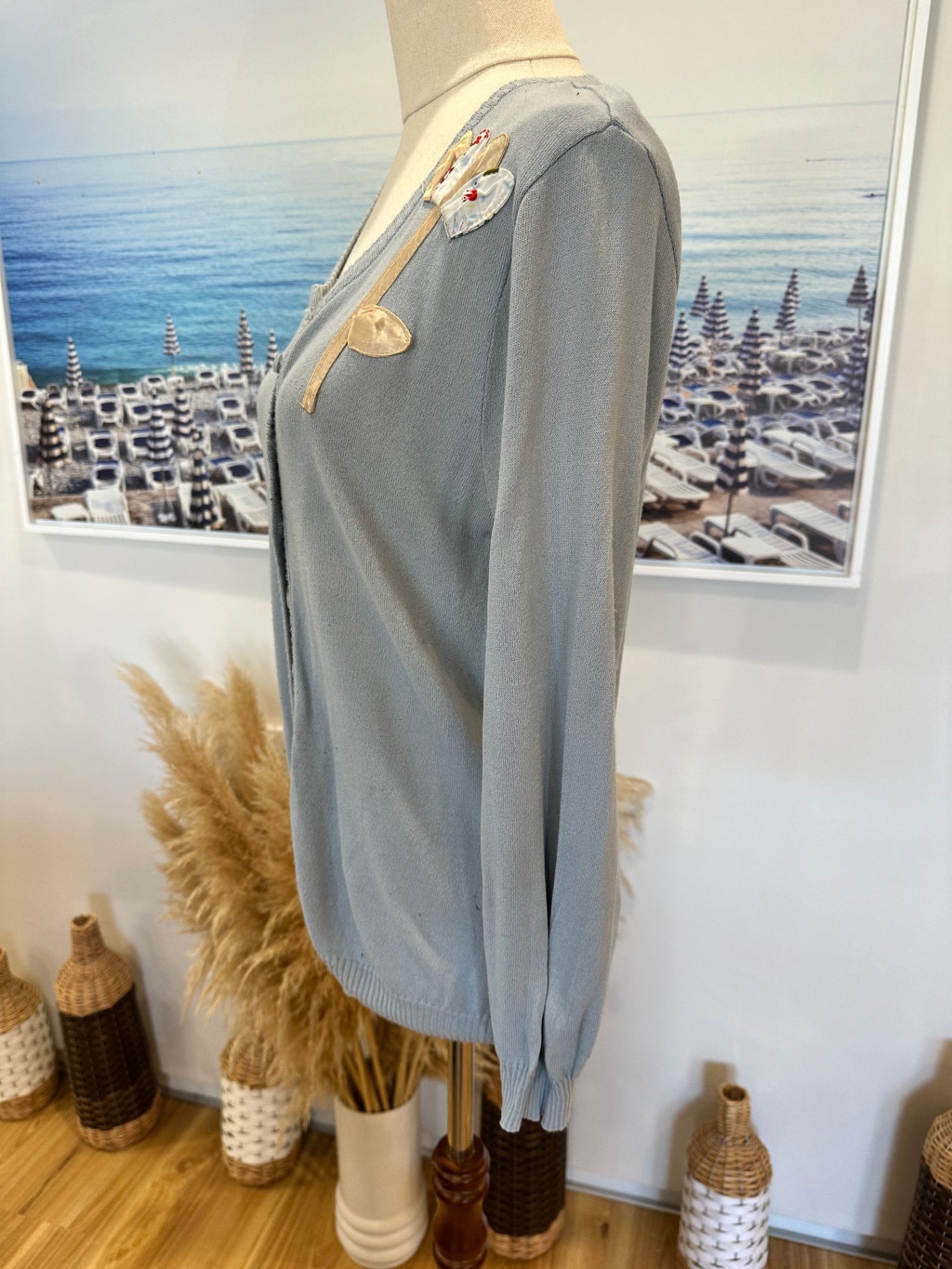 [SALE] Sabatini Cardigan - Large - Light Blue