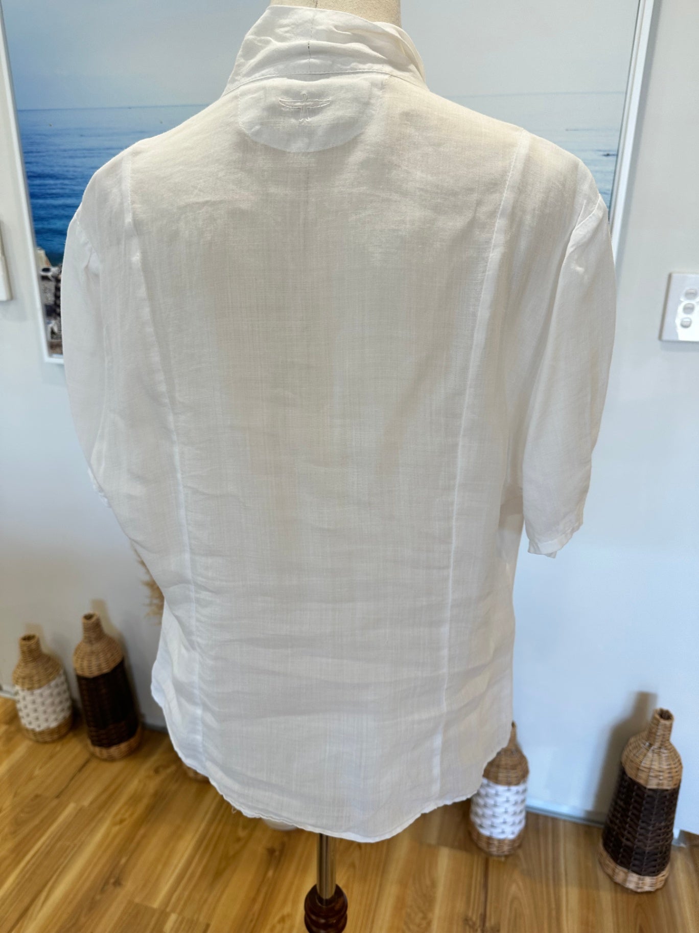 [SALE] Untouched World - Bamboo Shirt - Extra Large - White / Cream