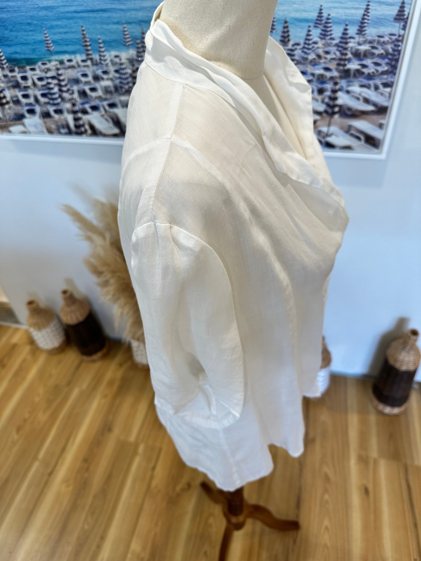 [SALE] Untouched World - Bamboo Shirt - Extra Large - White / Cream