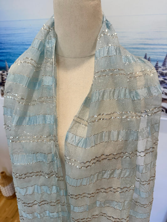 [SALE] Vintage 50's Scarf - Light blue