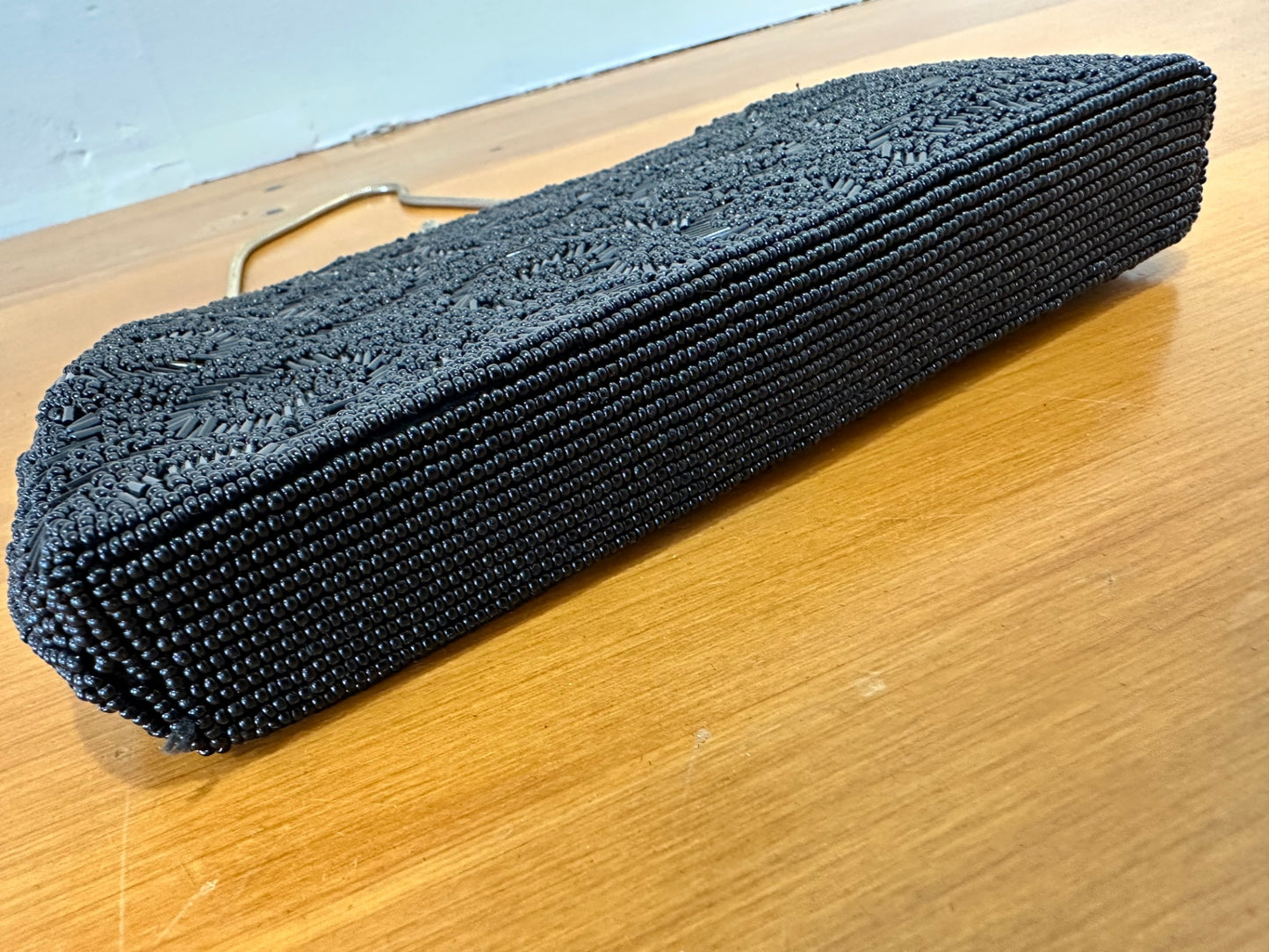 [SALE] Vintage 60's - Beaded Black Purse / Handbag