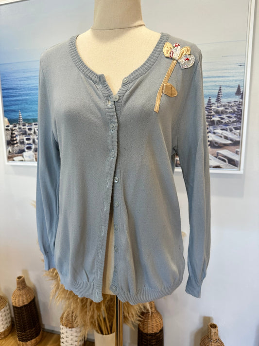 [SALE] Sabatini Cardigan - Large - Light Blue