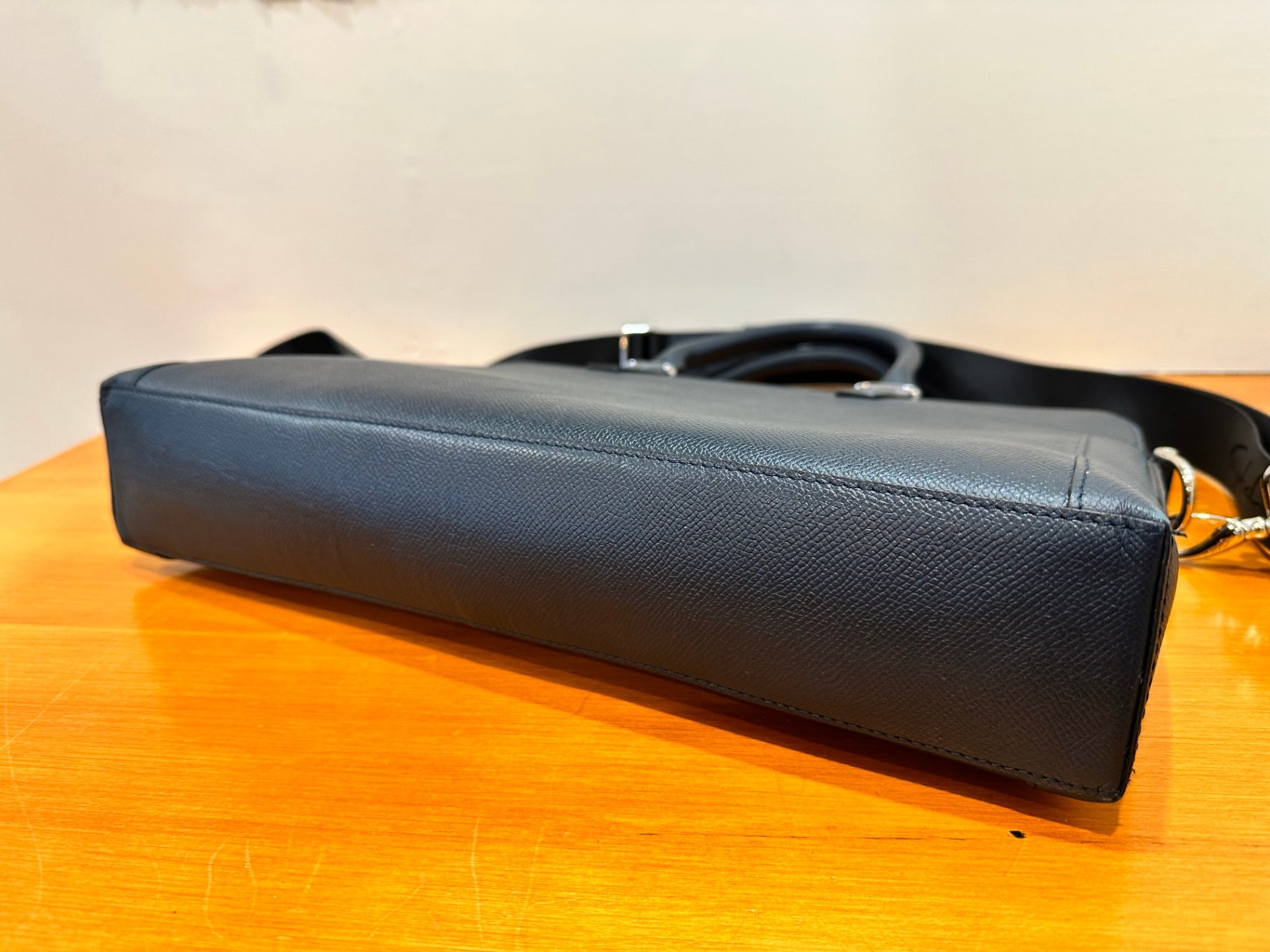 [SALE] Satchi - Navy Leather Laptop Bag