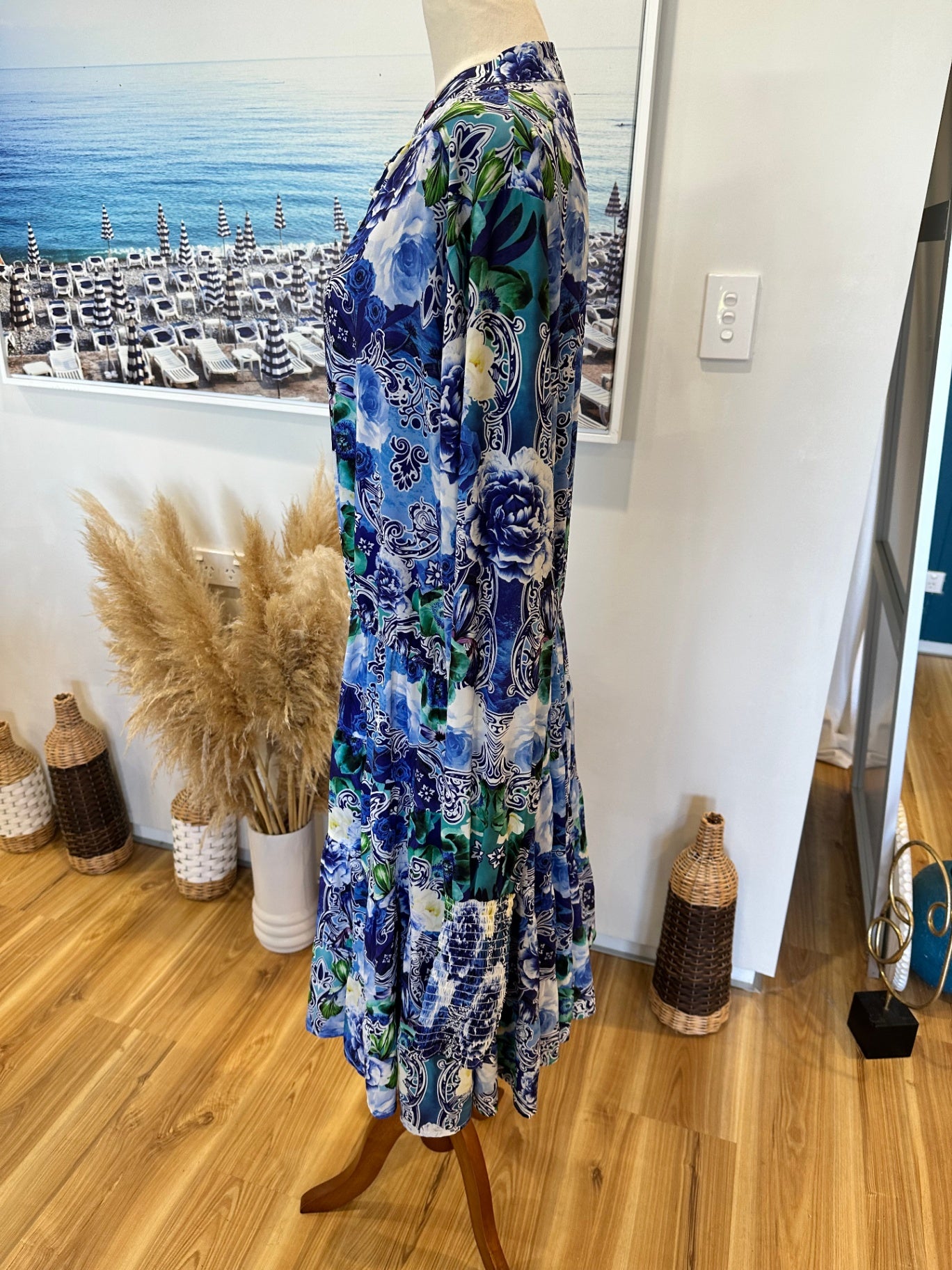 [SALE] Stella Royal Dress - Size 18 - Blue, Green, White