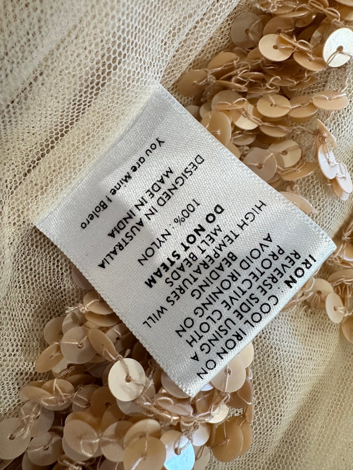 [SALE] Alannah Hill - Shrug - Size 14 - Rose Gold w Sequins