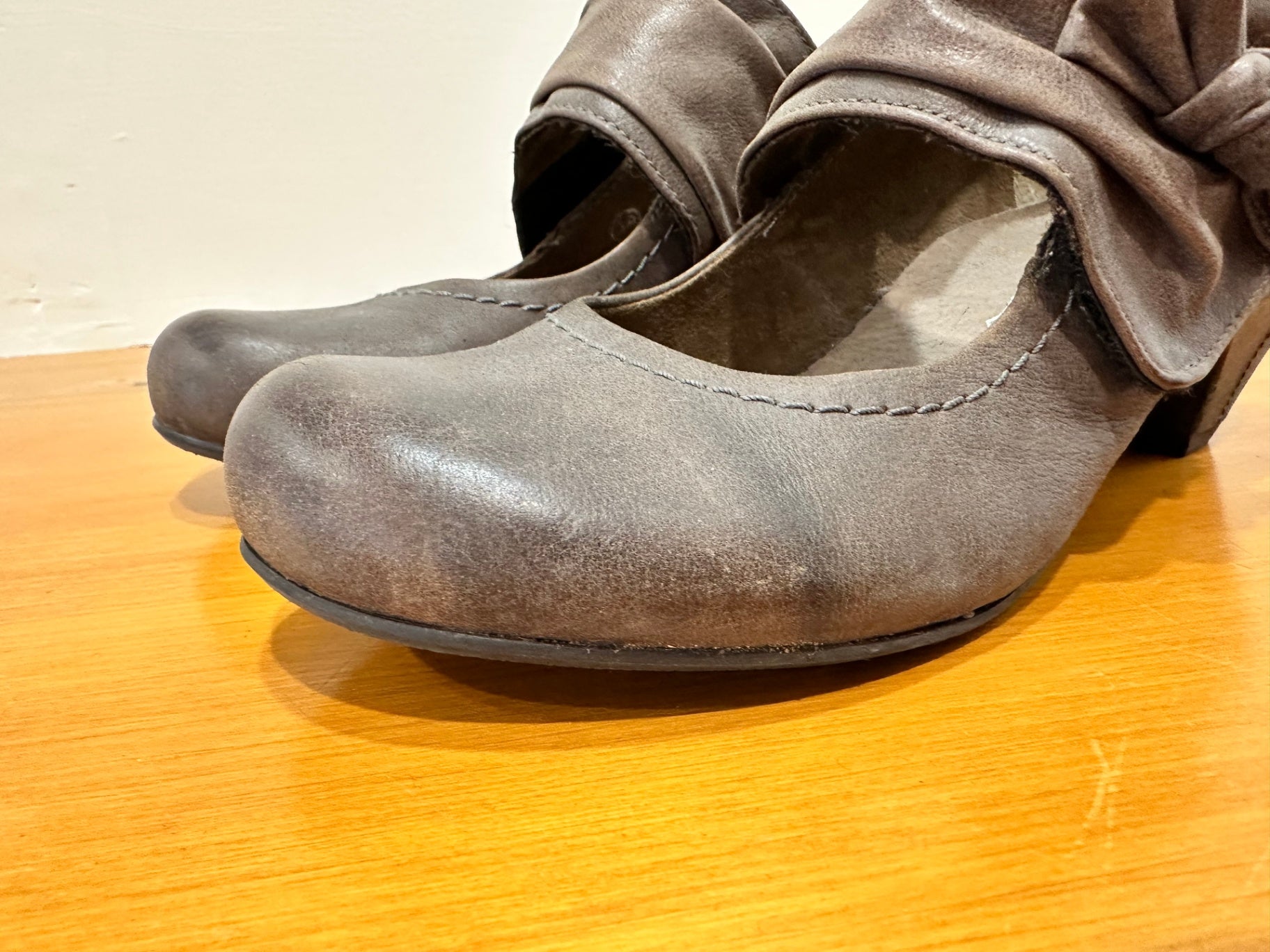 [SALE] Gino Ventori - Brown Leather Heels - Size EU 38