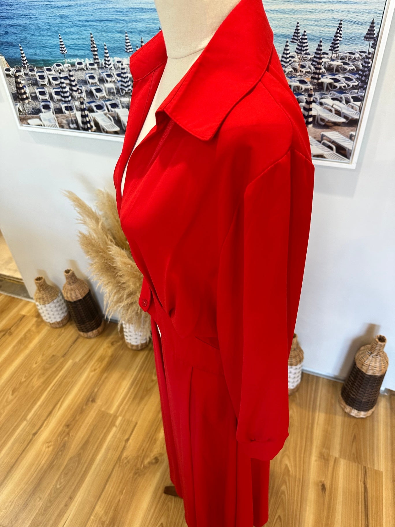 [SALE] Boohoo - Duster Coat - One Size - Red