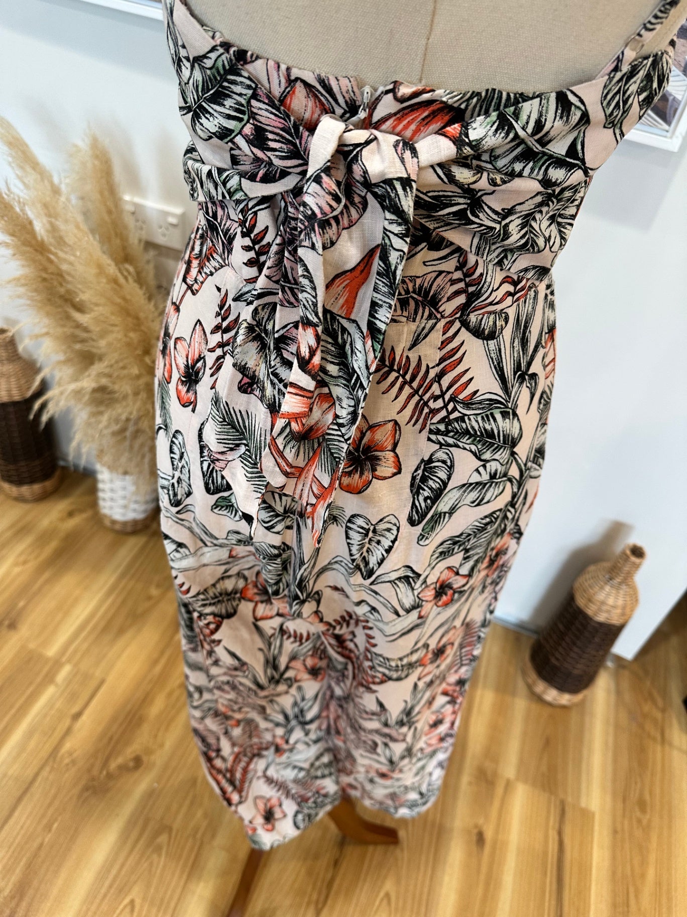 [SALE] Kookai Jumpsuit - Size 10 - Tropical - Linen