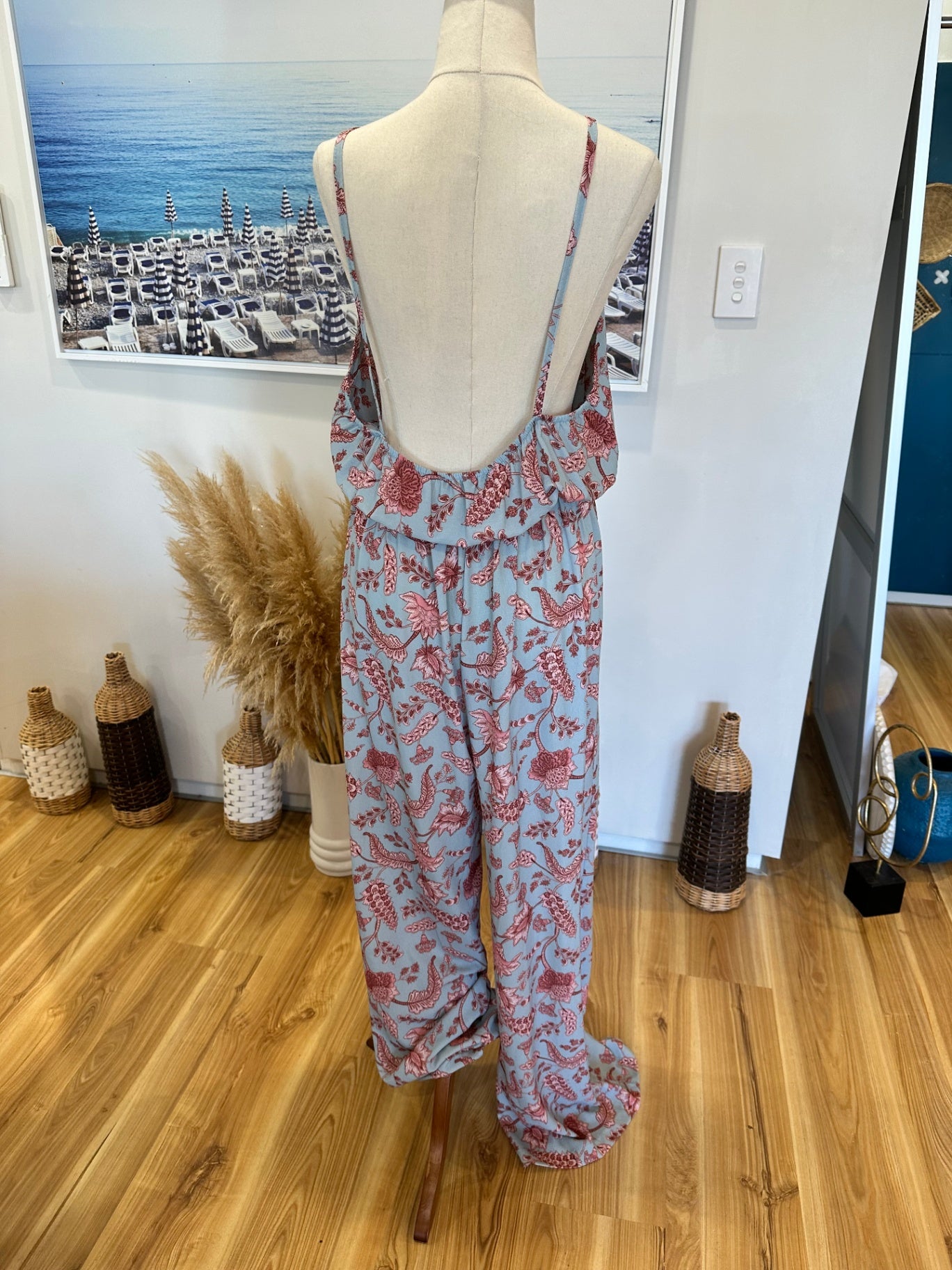 [SALE] Boohoo - Jumpsuit - Large - Light blue and pink