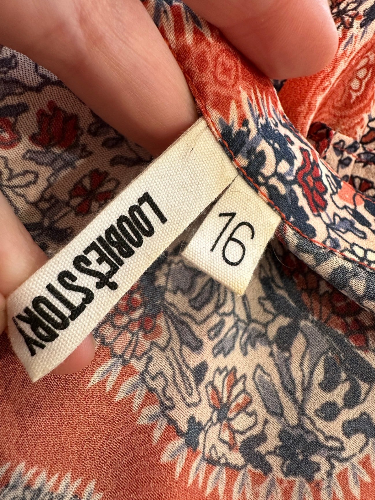 [SALE] Loobie's Story - Bohemian Dress - Size 16 - Red and Navy Blue