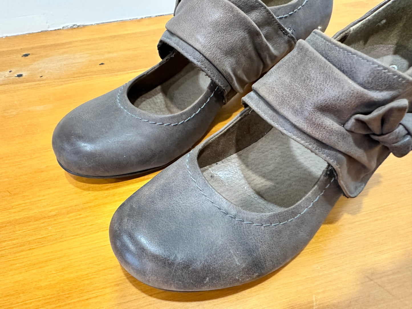 [SALE] Gino Ventori - Brown Leather Heels - Size EU 38