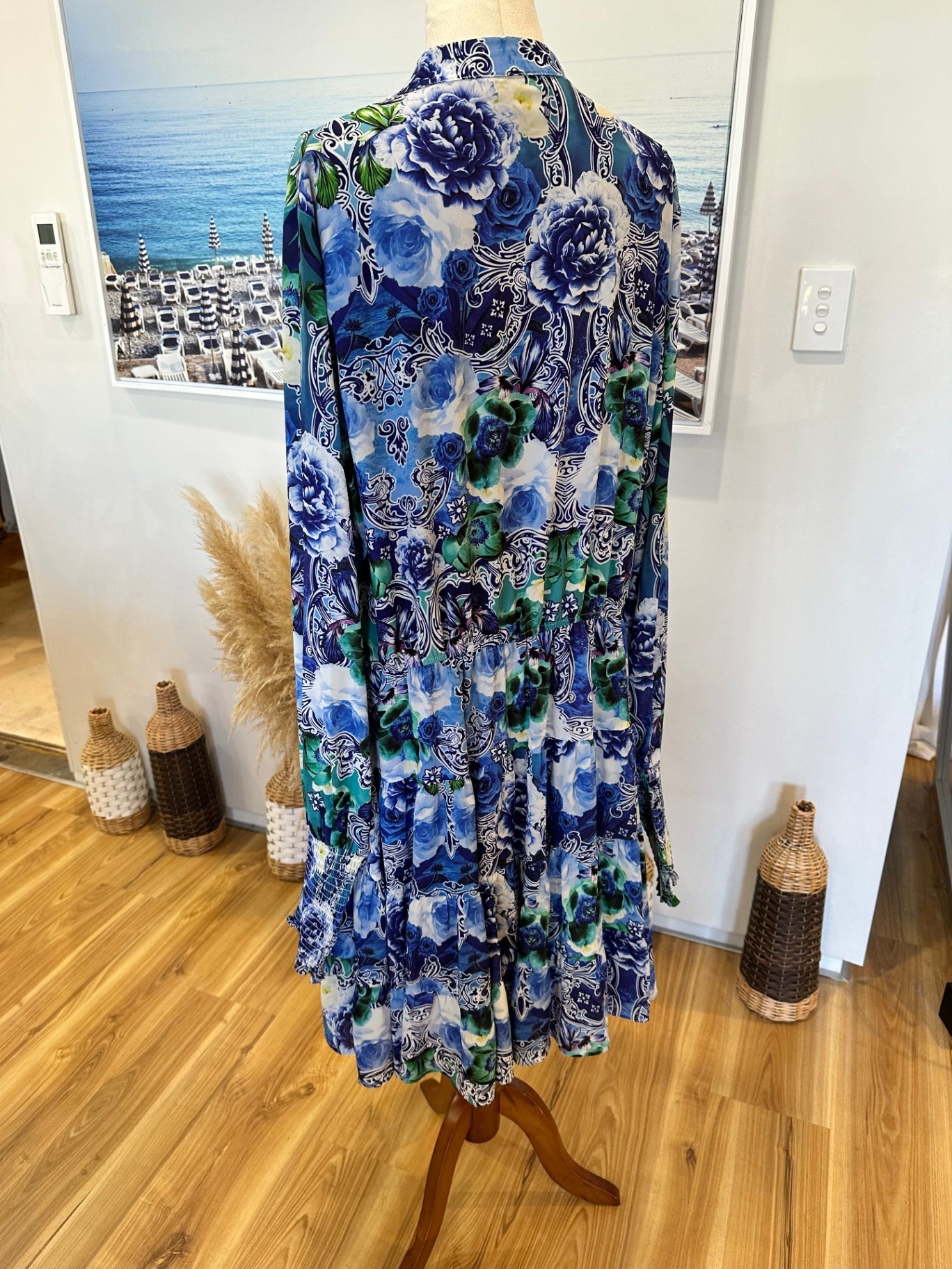 [SALE] Stella Royal Dress - Size 18 - Blue, Green, White