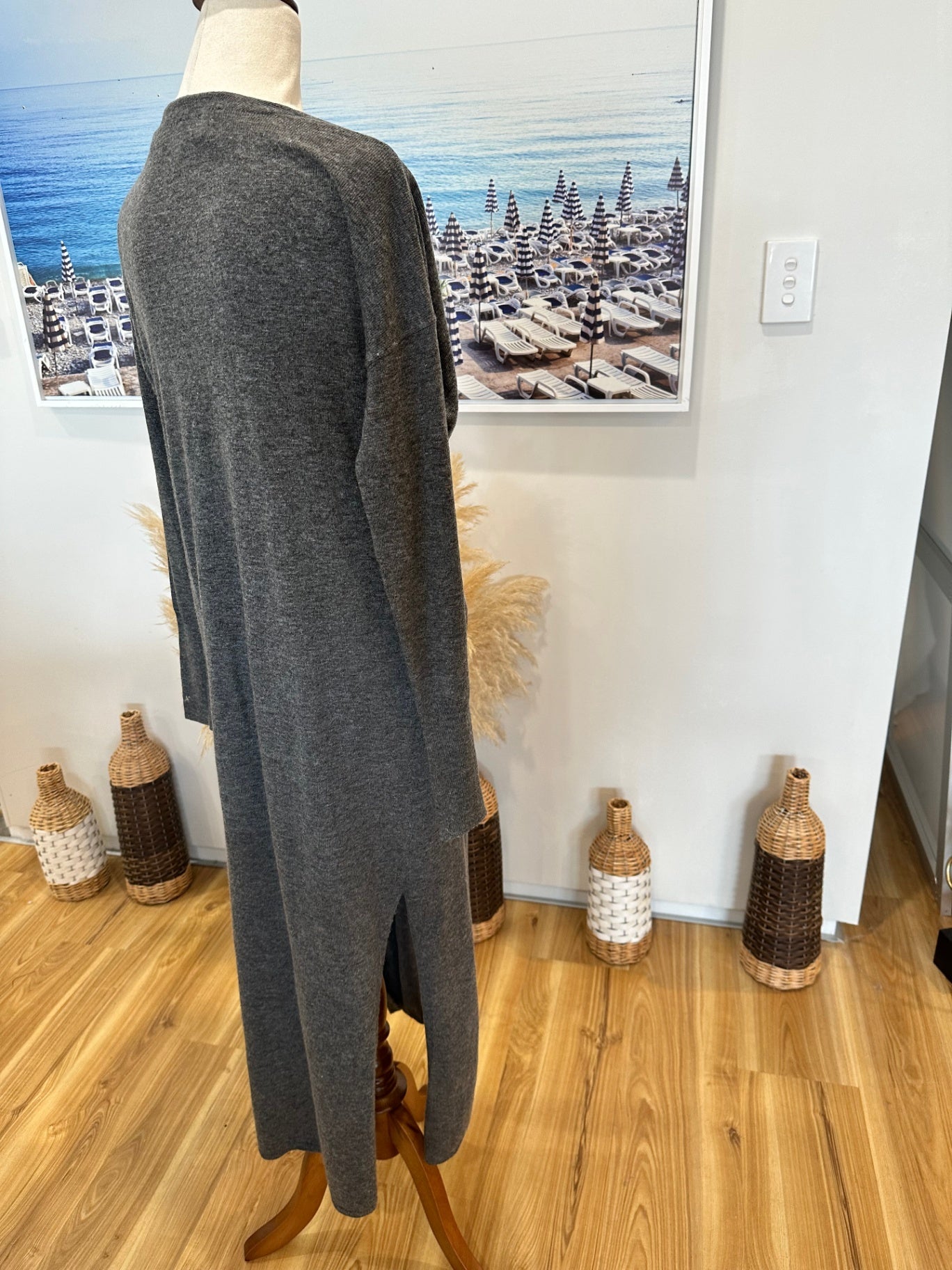 [SALE] Witchery - Longline Cardigan - Extra Small - Grey