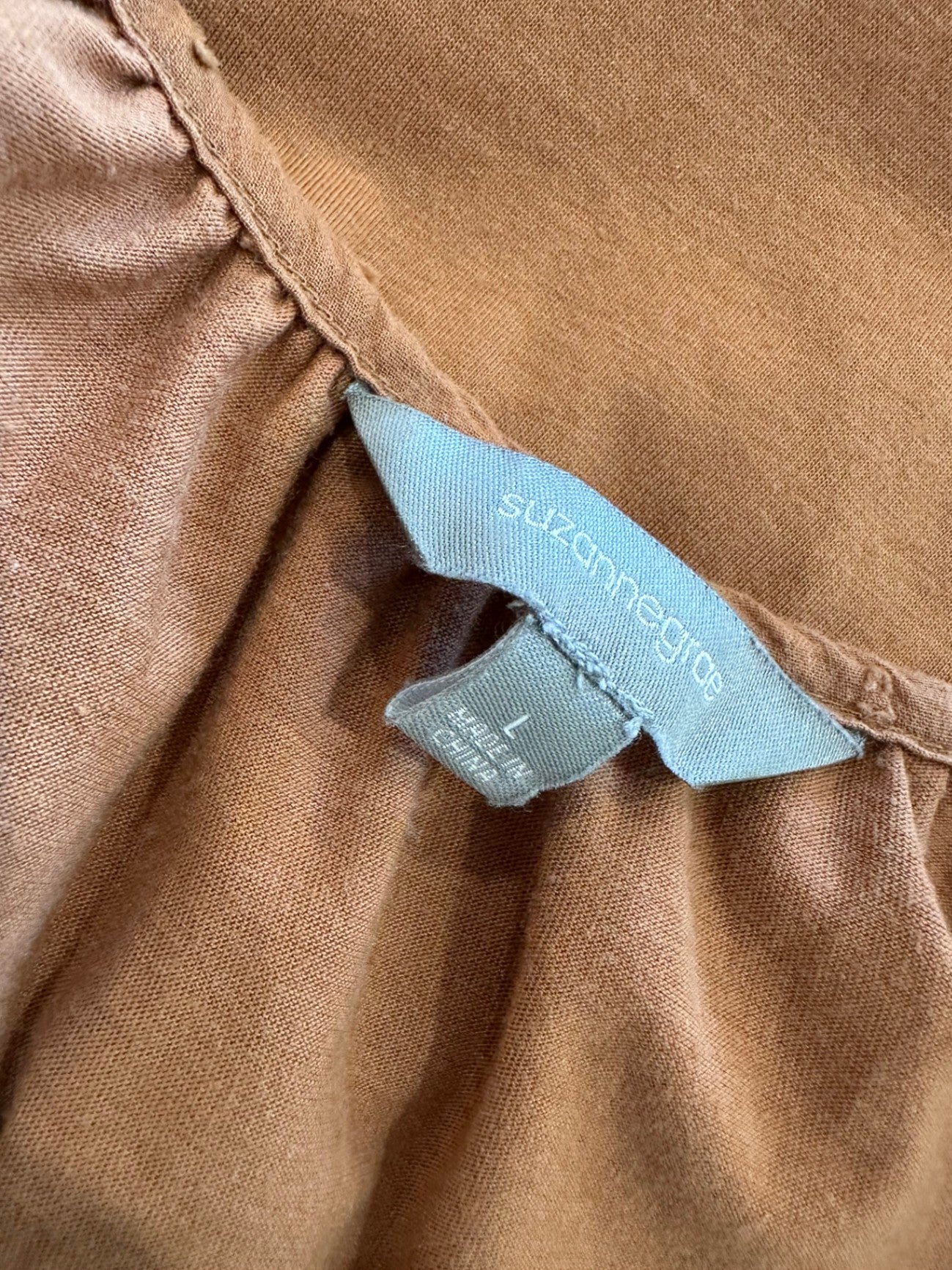 [SALE] Suzanne Grae Broderie Brown Blouse - Large