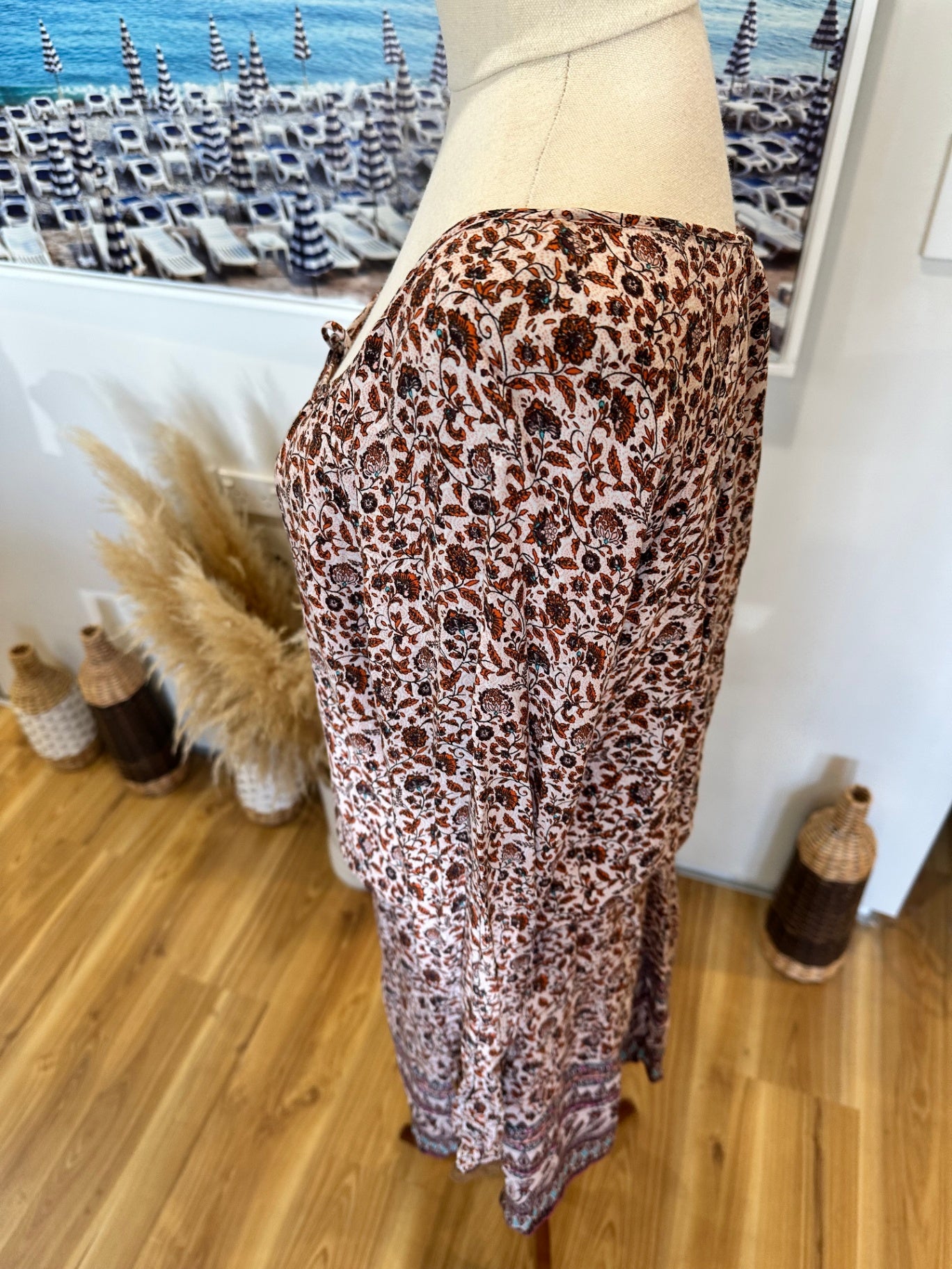 Espirit Dress 10 Multicolor (mainly brown, white, and hints of blue and purple)