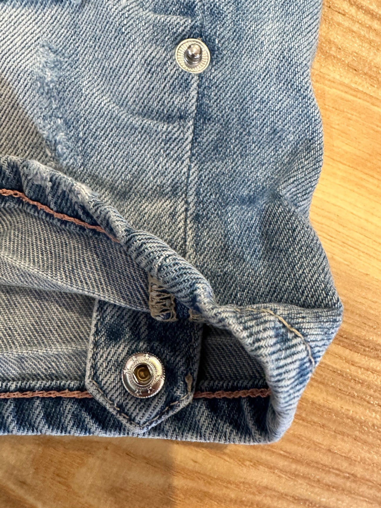 [SALE] Jeanswest - Distressed Denim Shorts - Size 8 - Light blue