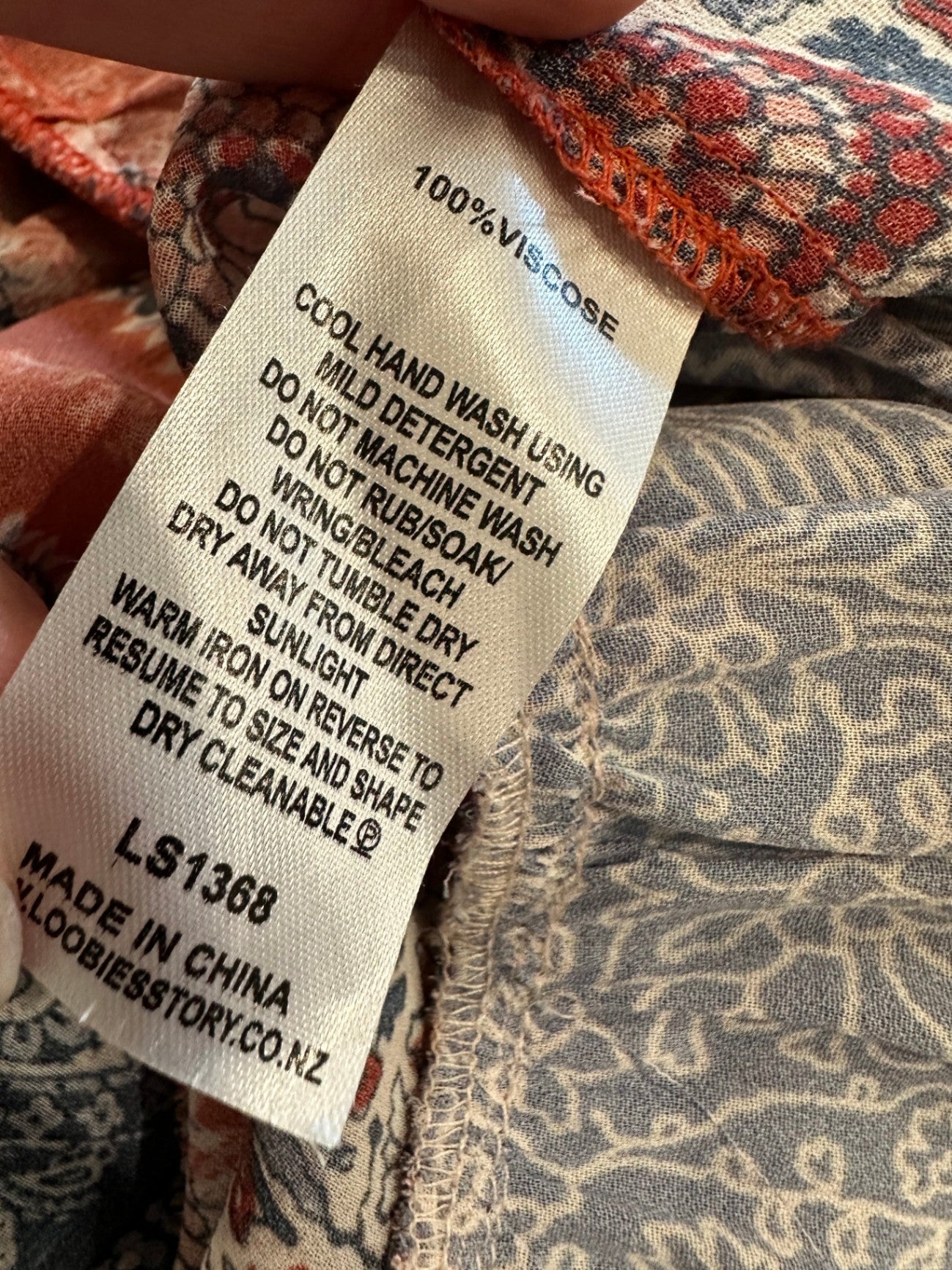 [SALE] Loobie's Story - Bohemian Dress - Size 16 - Red and Navy Blue