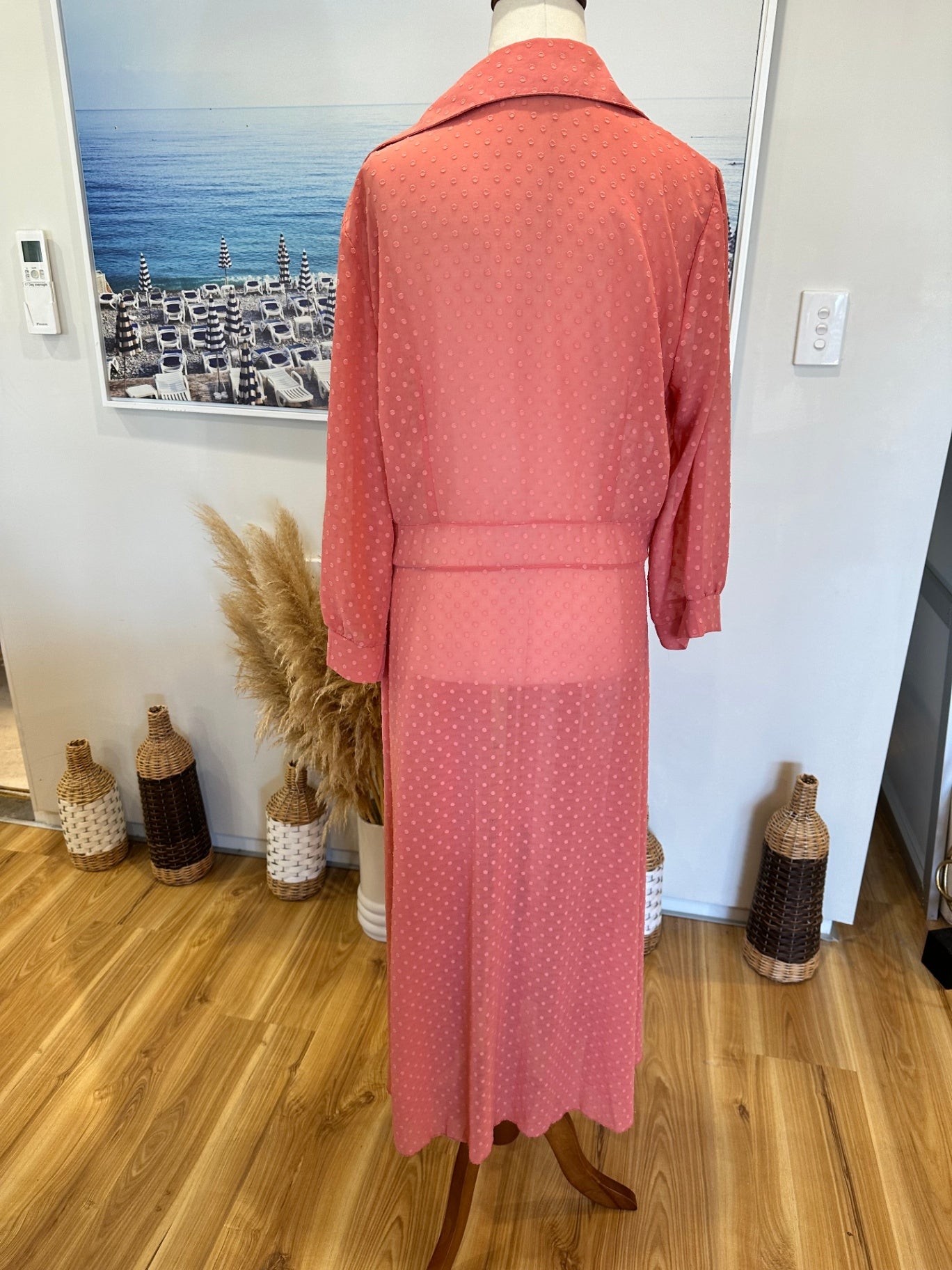 [SALE] Boohoo - Duster Coat - One Size - Coral Pink